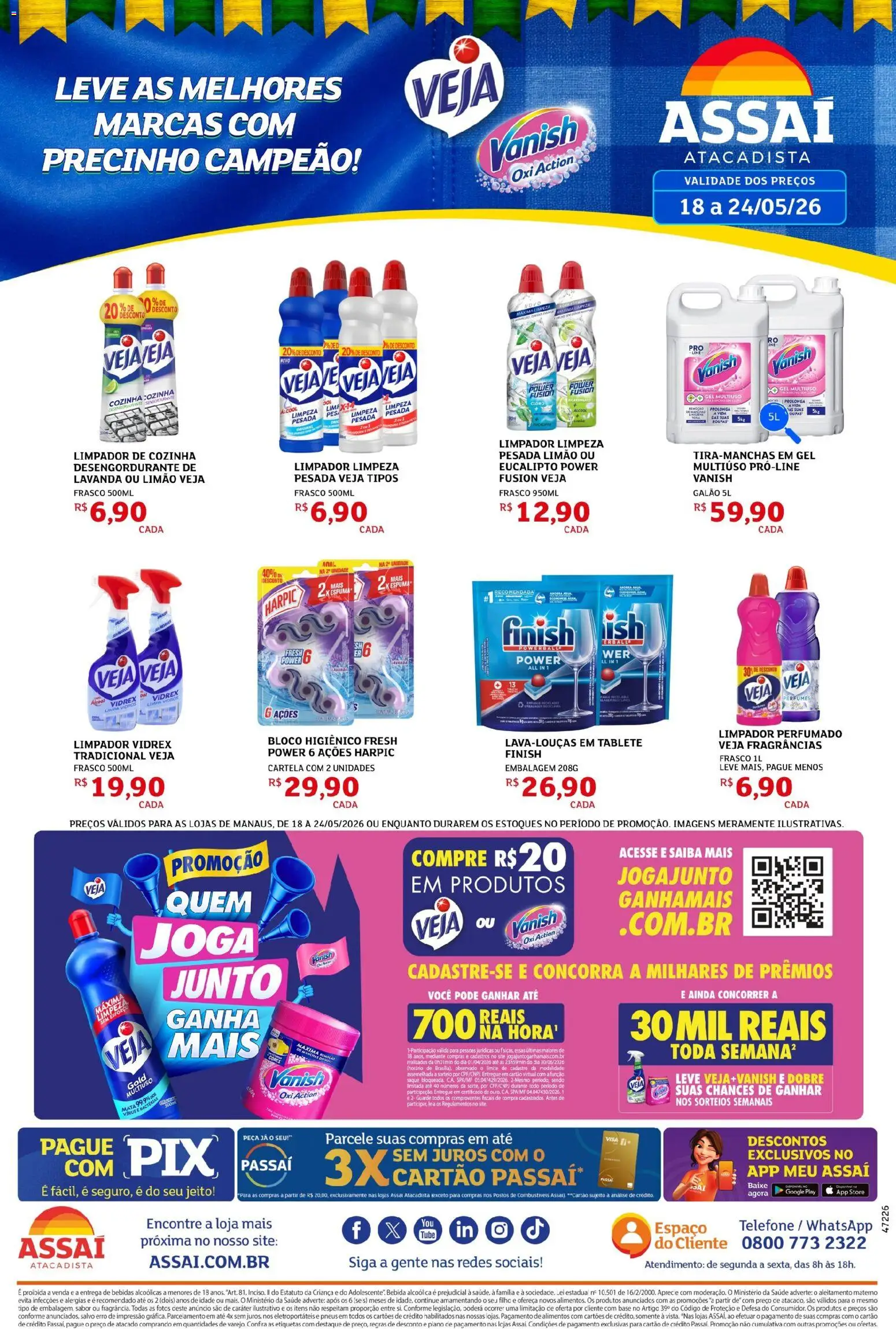 Pré-Visualização do folheto "Assaí Atacadista ofertas - AM" da loja Assaí Atacadista válido a partir de 18/05/2026