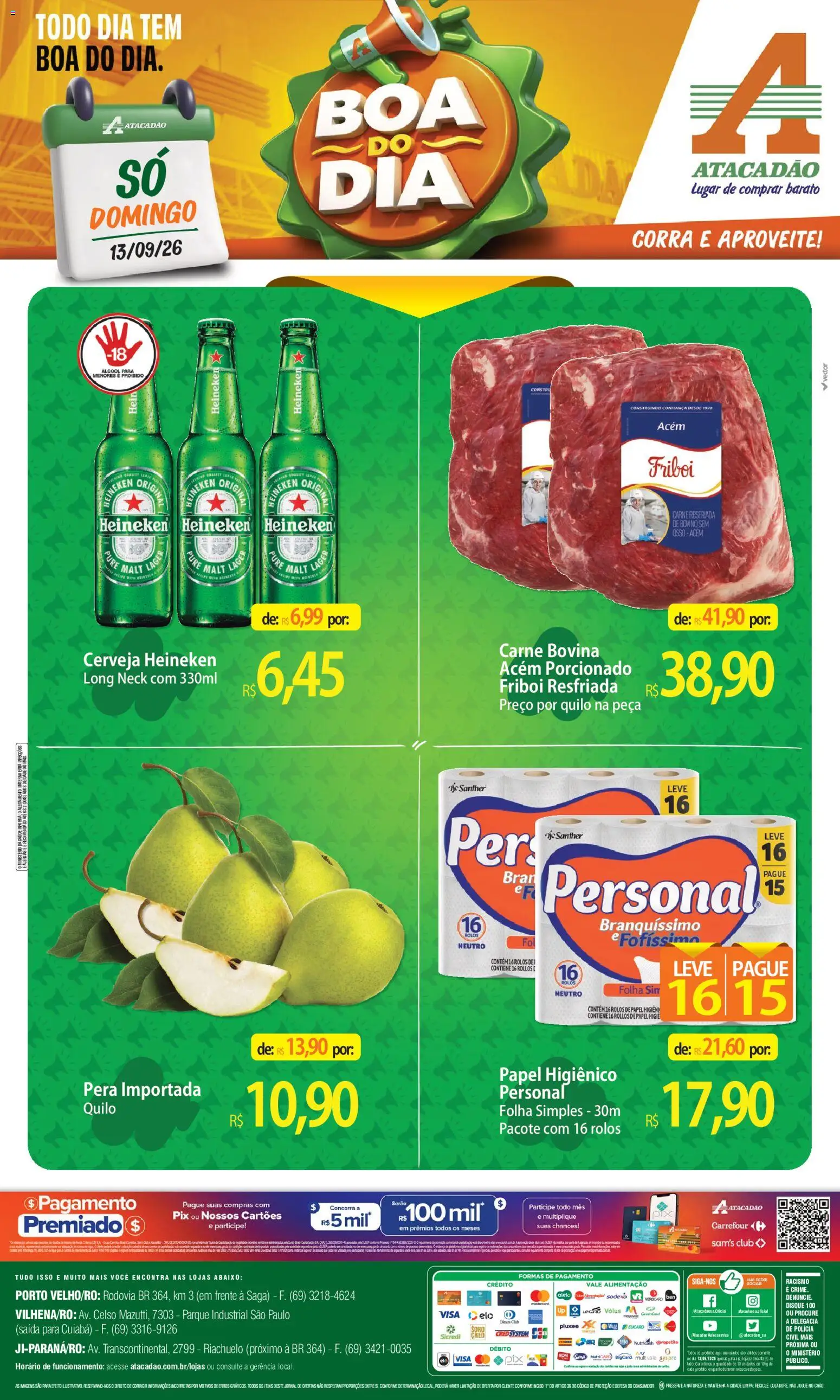 Pré-Visualização do folheto "Atacadão ofertas - RO" da loja Atacadão válido a partir de 13/09/2026