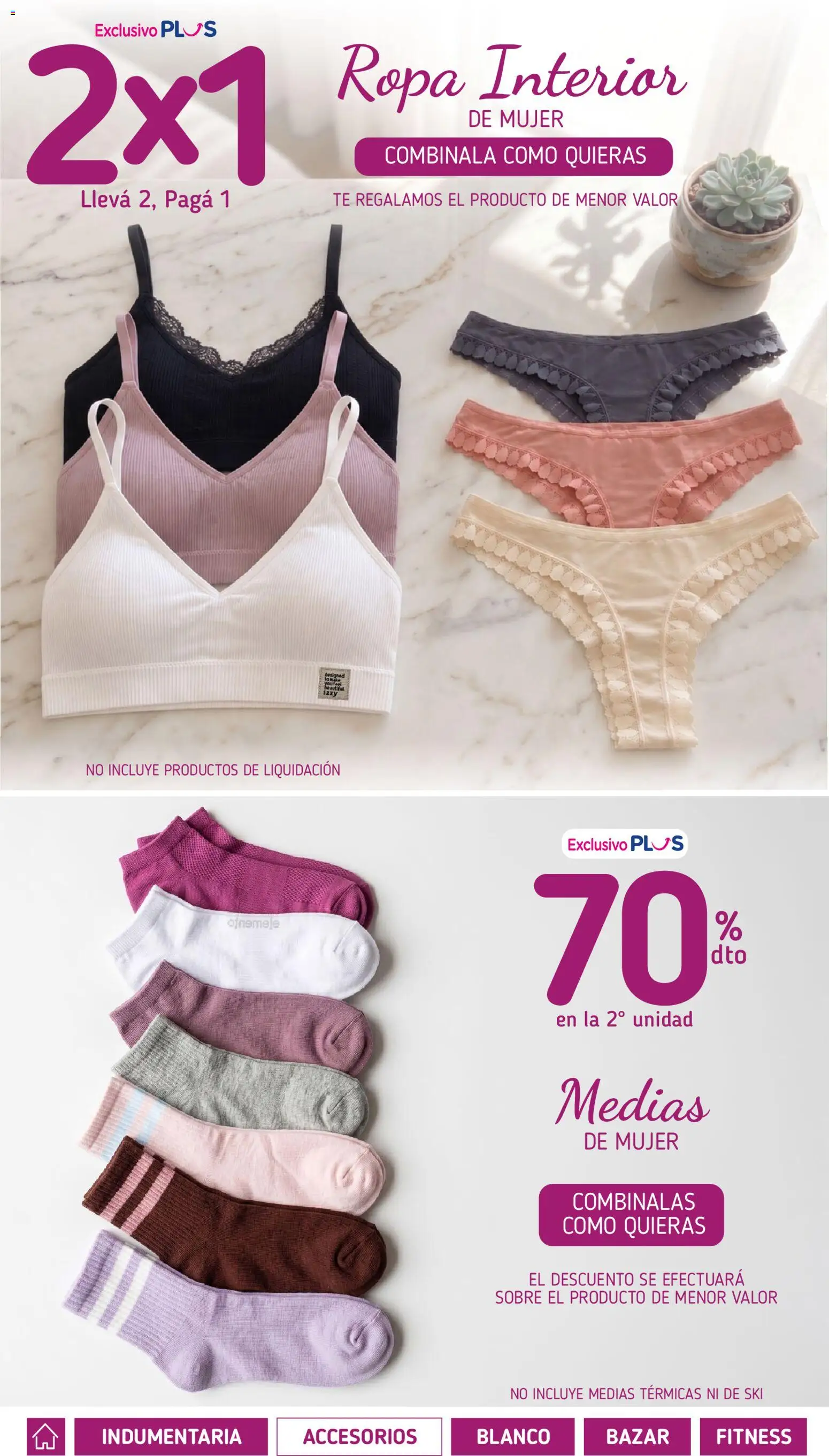 Vista previa del folleto de la tienda La Anonima válido desde el 01/10/2026 - Ropa, Té, Medias, Sobre, Ropa interior
