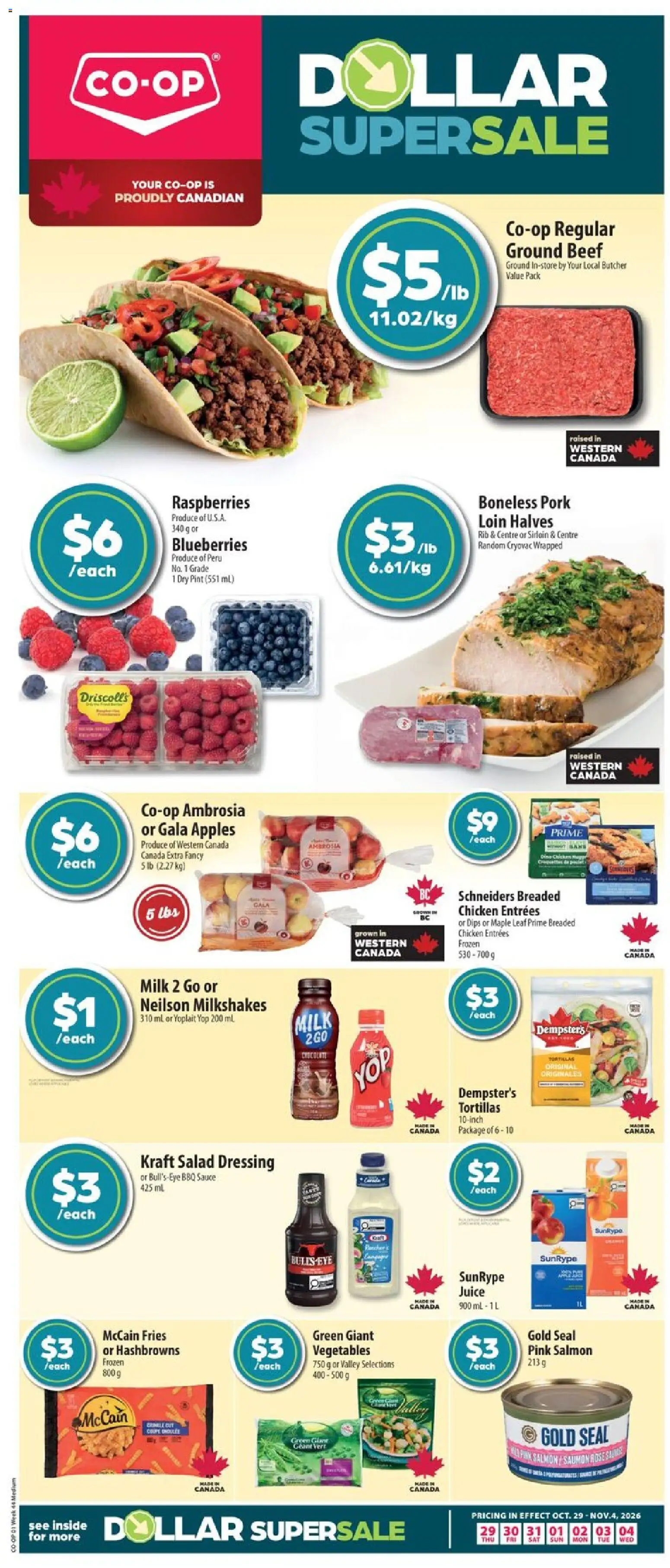 Preview of leaflet Co-op Food weekly flyer / circulaire from shop Co-op Food is valid from Oct 29, 2026