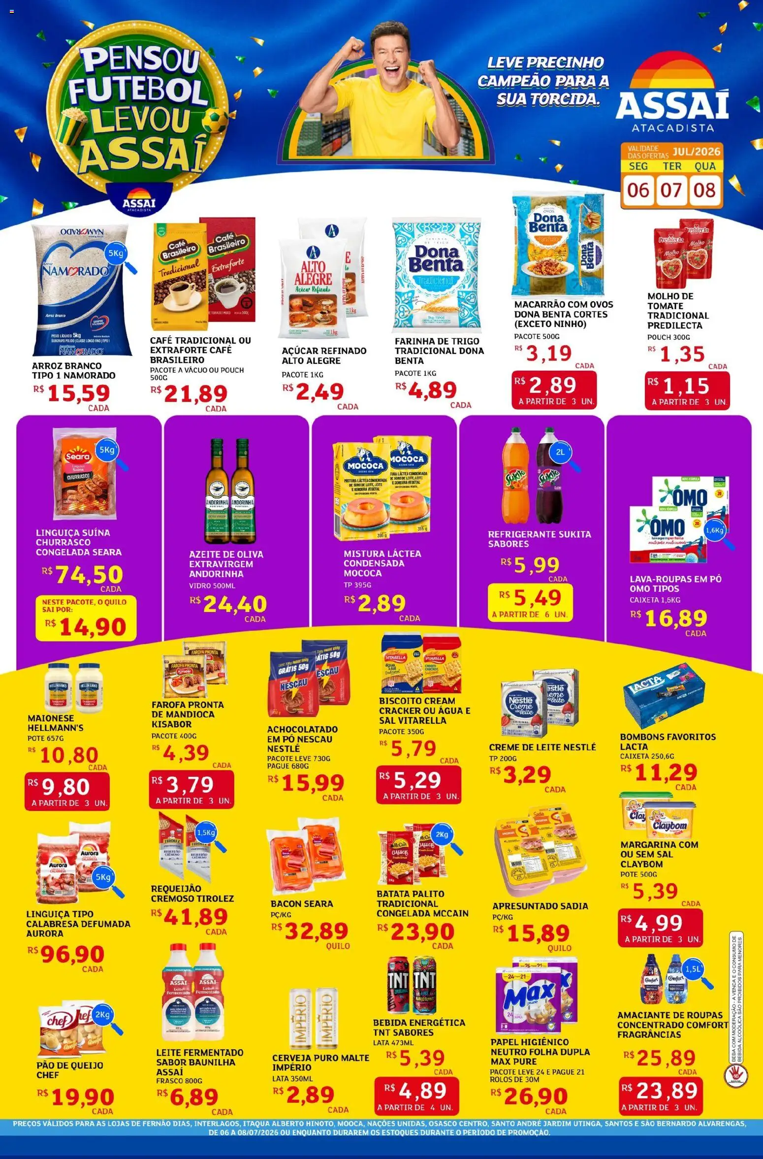 Pré-Visualização do folheto "Assaí Atacadista ofertas - SP" da loja Assaí Atacadista válido a partir de 06/07/2026