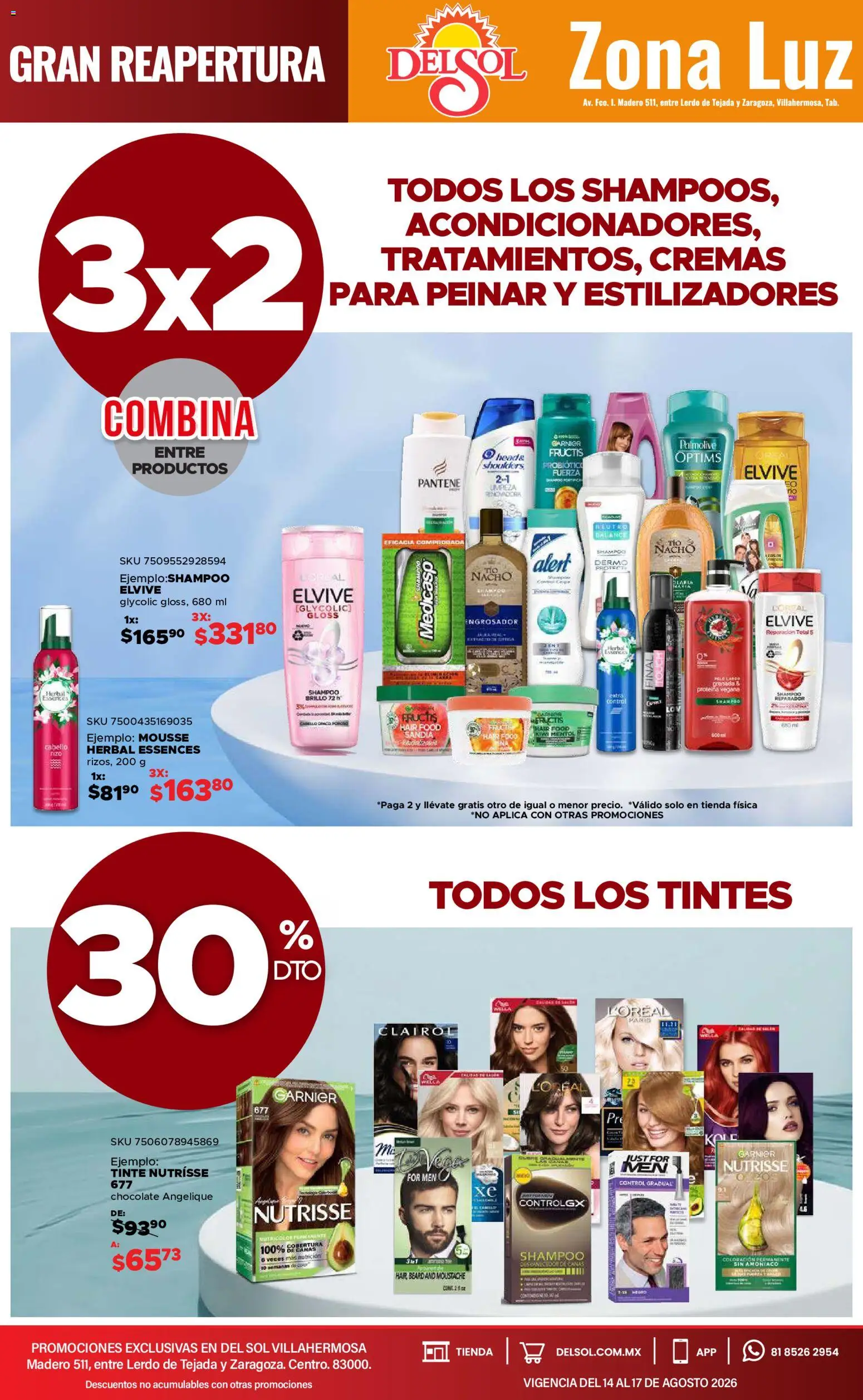 Vista previa las ofertas de la tienda Del Sol y Woolworth - Del Sol y Woolworth catálogo 4 Días de Grandes Promociones desde el 14/08/2026 