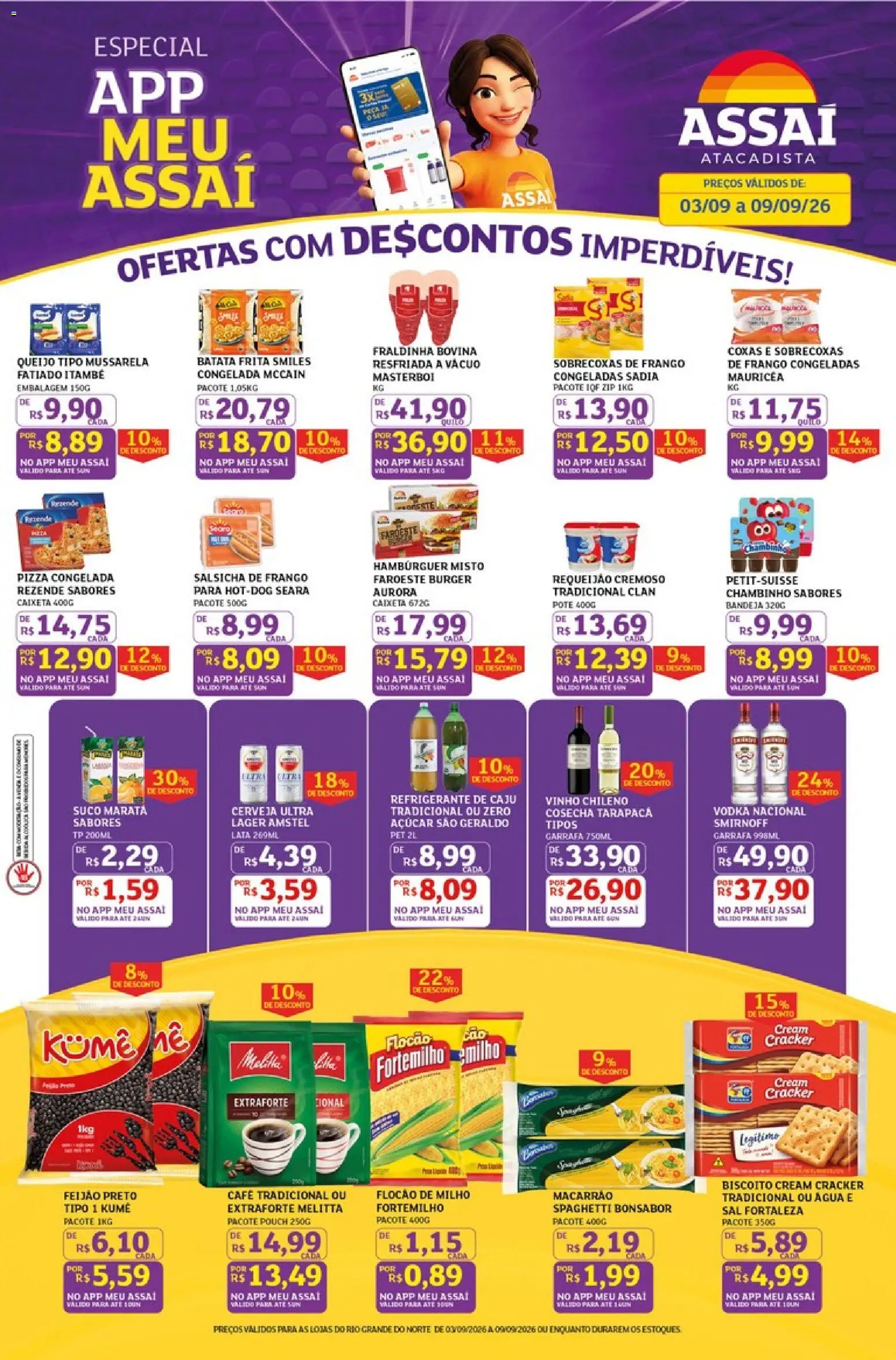 Pré-Visualização do folheto "Assaí Atacadista ofertas - RN" da loja Assaí Atacadista válido a partir de 03/09/2026