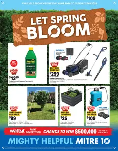 Preview of catalogue Mitre 10 catalogue from shop Mitre 10 valid 09/09/2026