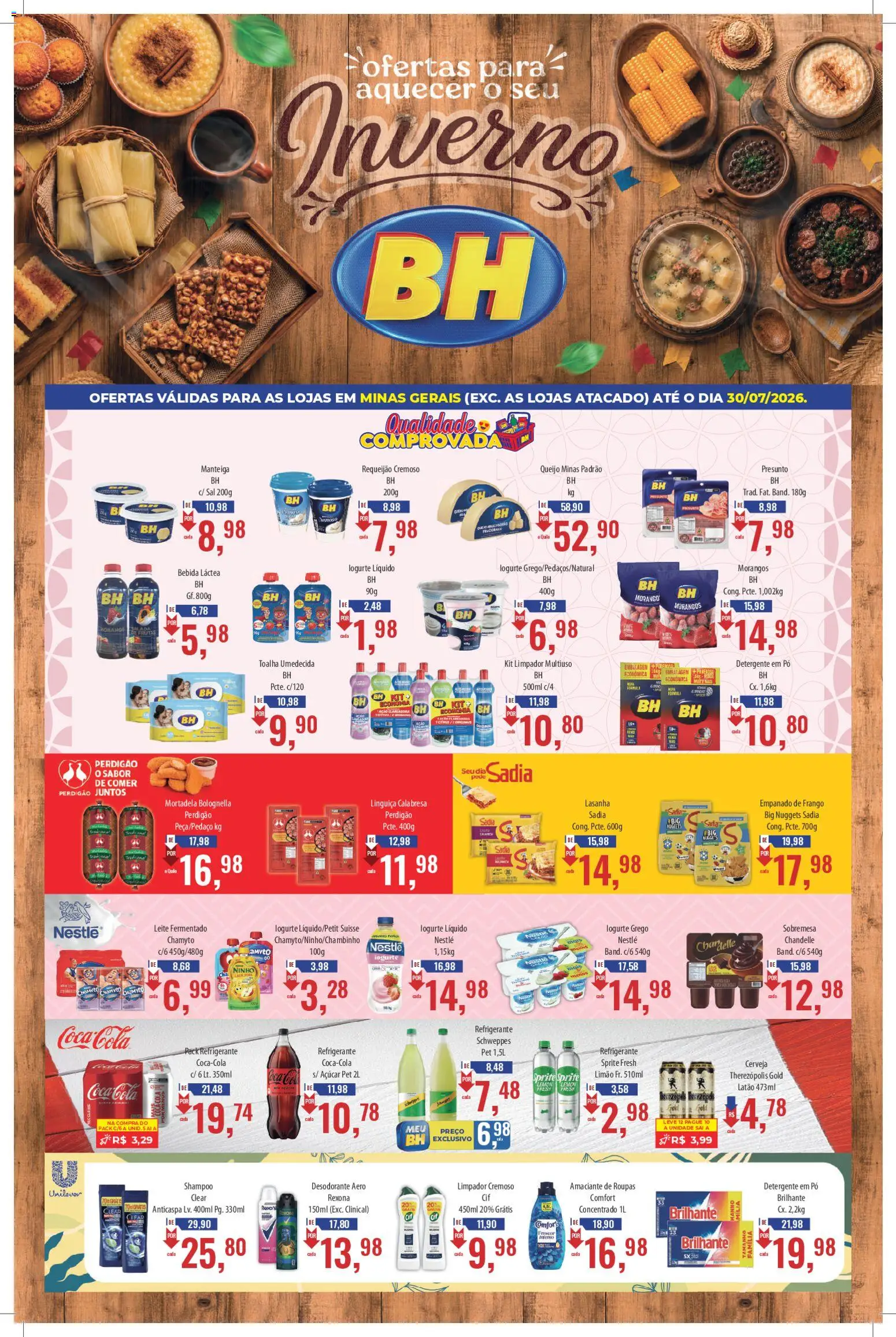 Pré-Visualização do folheto "Supermercados BH - Ofertas da semana" da loja Supermercados BH válido a partir de 16/07/2026