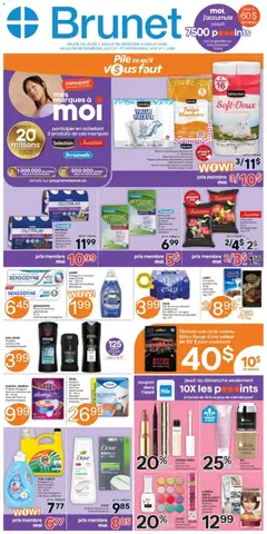 Un aperçu du dépliant Brunet weekly flyer / circulaire du magasin Brunet est valide à partir 2 juill. 2026