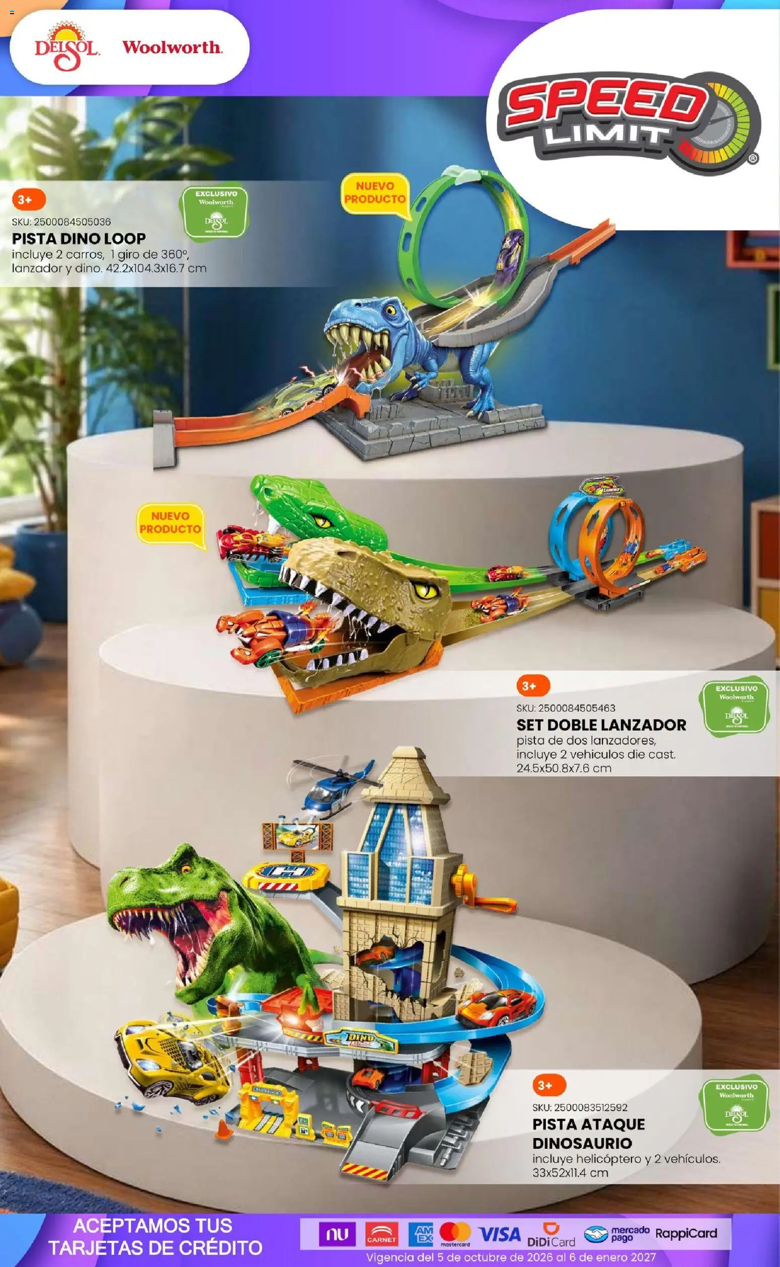 Vista previa las ofertas de la tienda Del Sol y Woolworth - Del Sol y Woolworth catálogo El Castillo del Juguete desde el 01/10/2026 