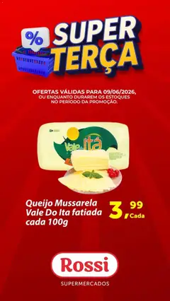 Pré-Visualização do folheto "Rossi Supermercados ofertas do Dia" da loja Rossi Supermercados válido a partir de 09/06/2026