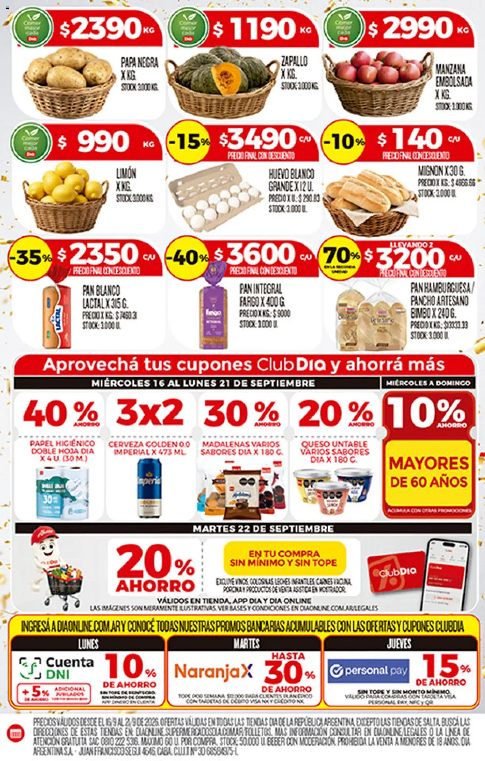 Vista previa del folleto de la tienda Dia válido desde el 16/09/2026 