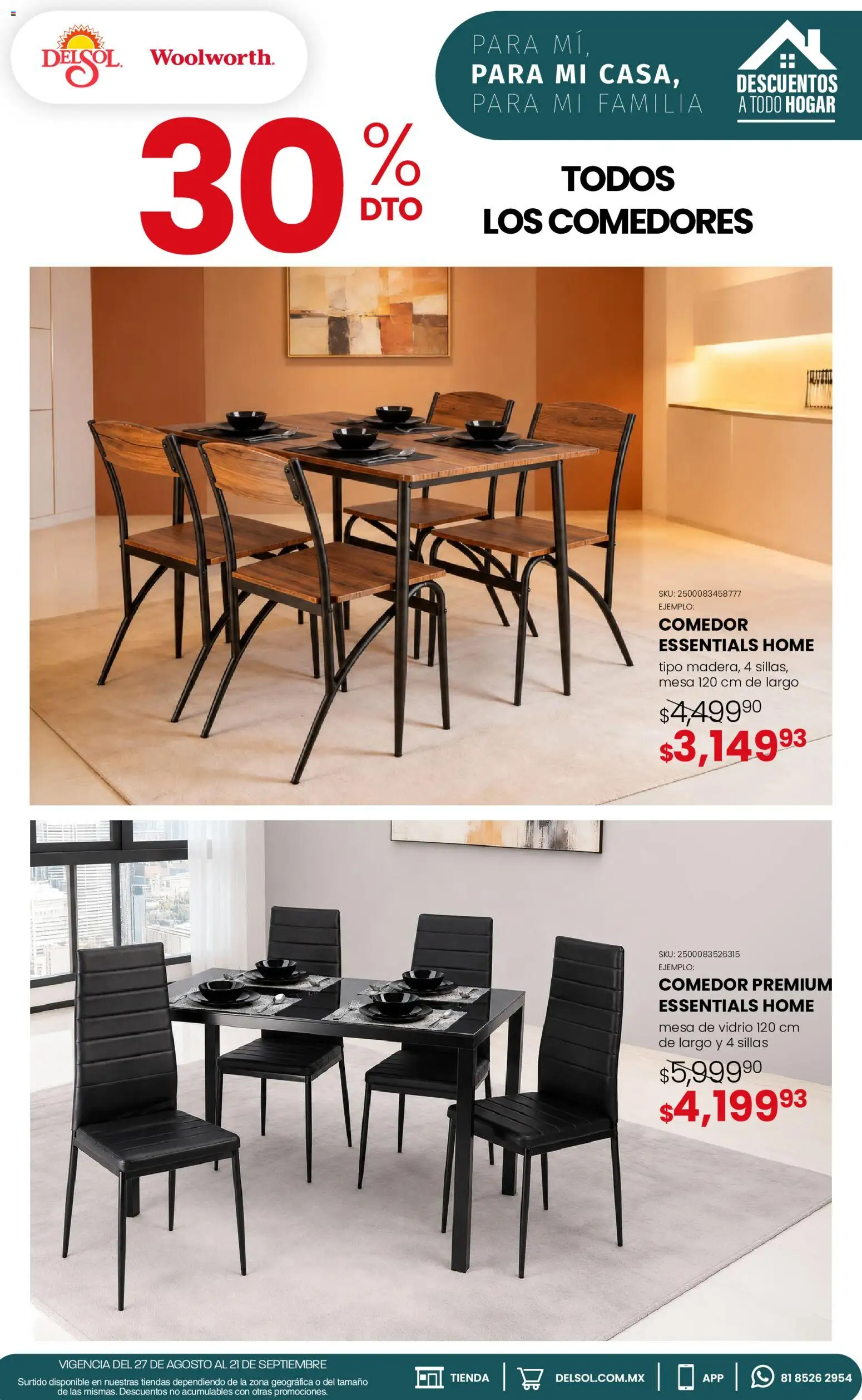 Vista previa las ofertas de la tienda Del Sol y Woolworth - Del Sol y Woolworth catálogo desde el 27/08/2026 