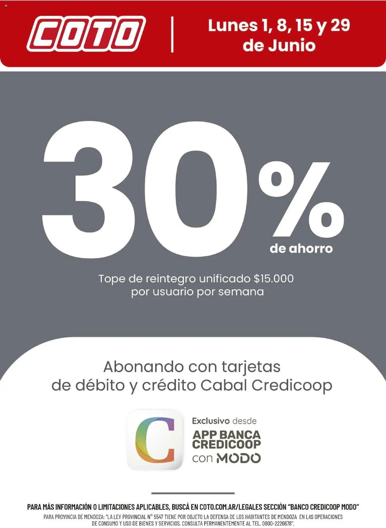 Vista previa del folleto de la tienda Coto válido desde el 01/06/2026 