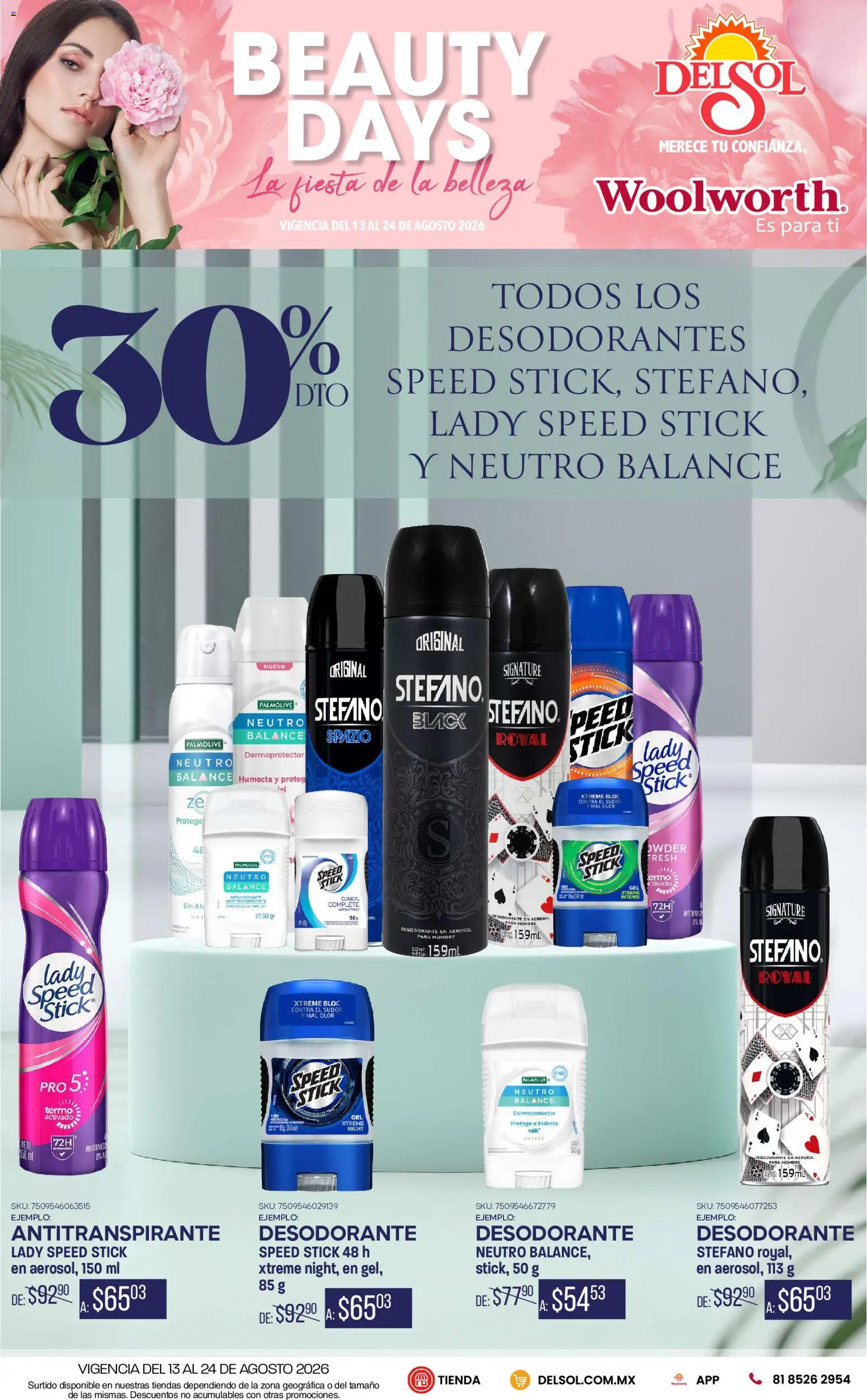 Vista previa las ofertas de la tienda Del Sol y Woolworth - Del Sol y Woolworth catálogo desde el 13/08/2026 