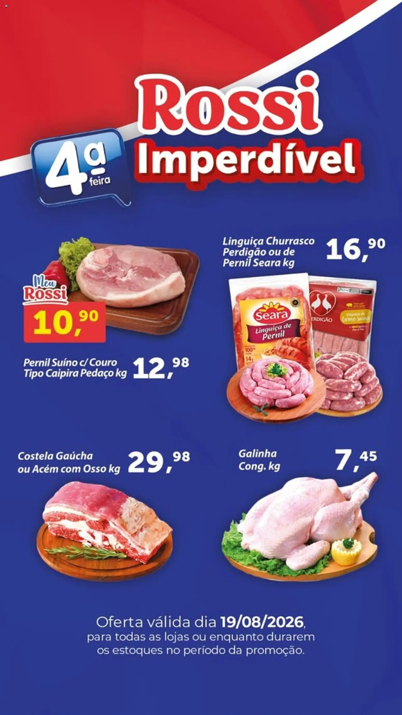 Pré-Visualização do folheto "Rossi Supermercados - Ofertas da semana" da loja Rossi Supermercados válido a partir de 19/08/2026