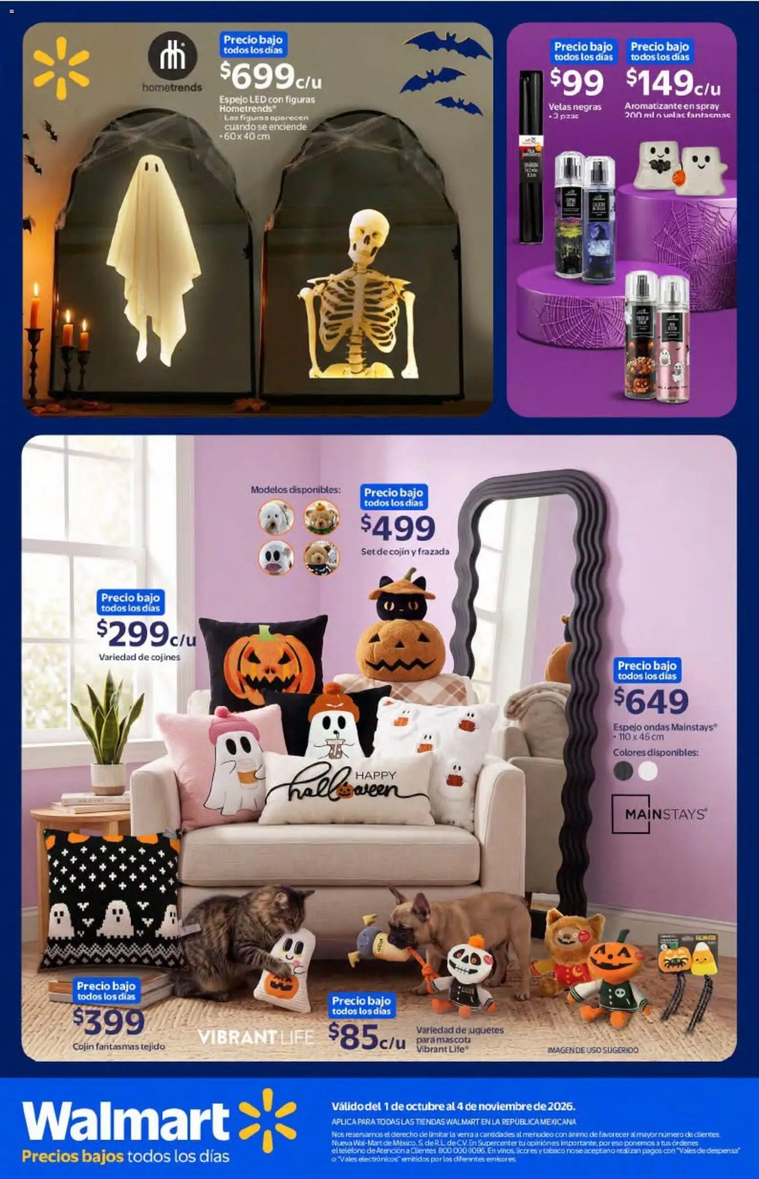 Vista previa las ofertas de la tienda Walmart - Walmart folleto Halloween desde el 01/10/2026 
