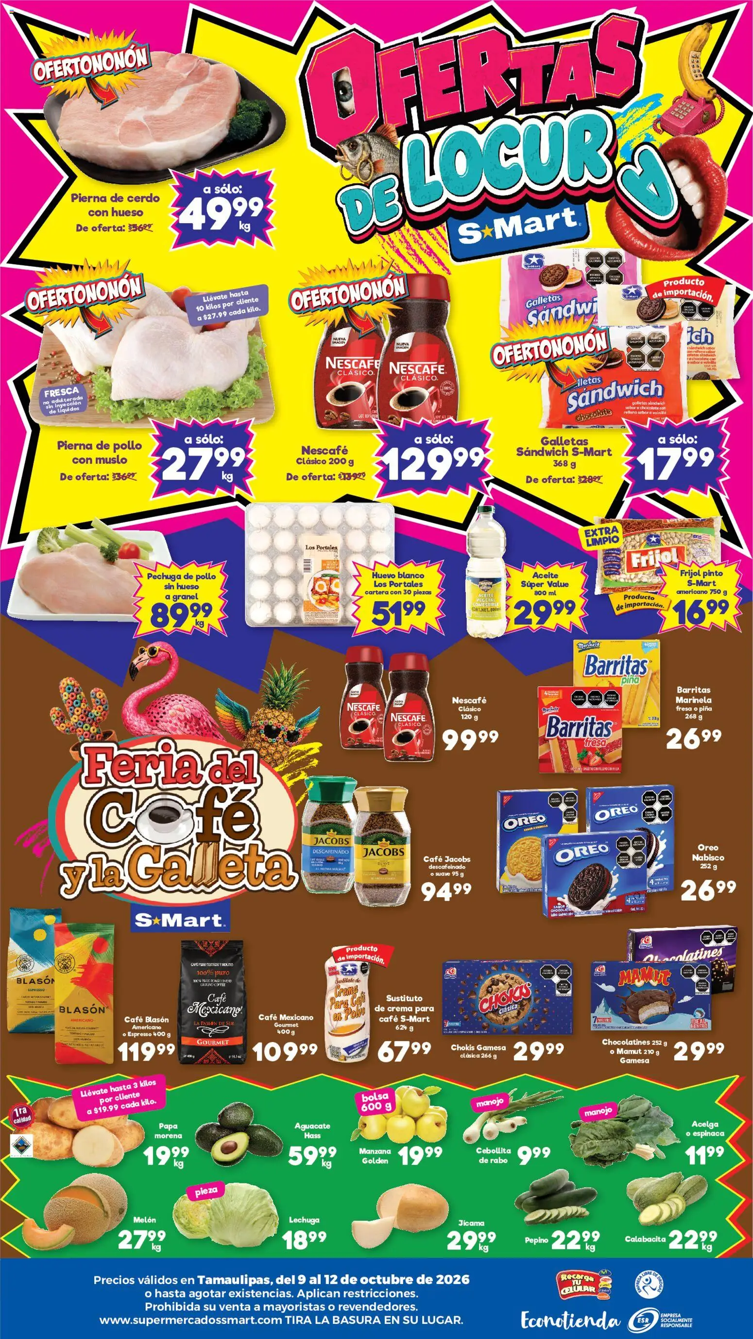 Vista previa las ofertas de la tienda S-Mart - S-Mart folleto Matamoros, Nuevo Laredo, Reynosa desde el 09/10/2026 