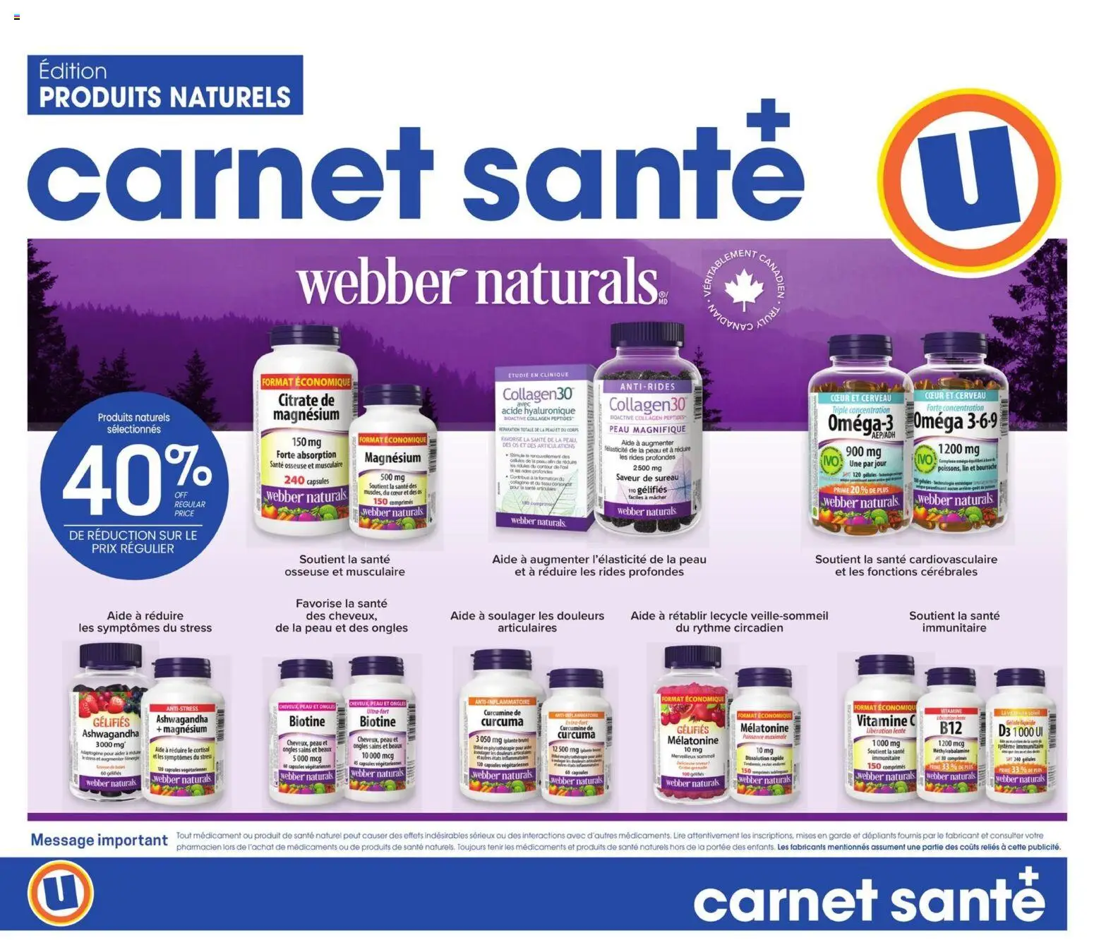 Preview of leaflet Uniprix - Carnet beauté from shop Uniprix is valid from Oct 01, 2026