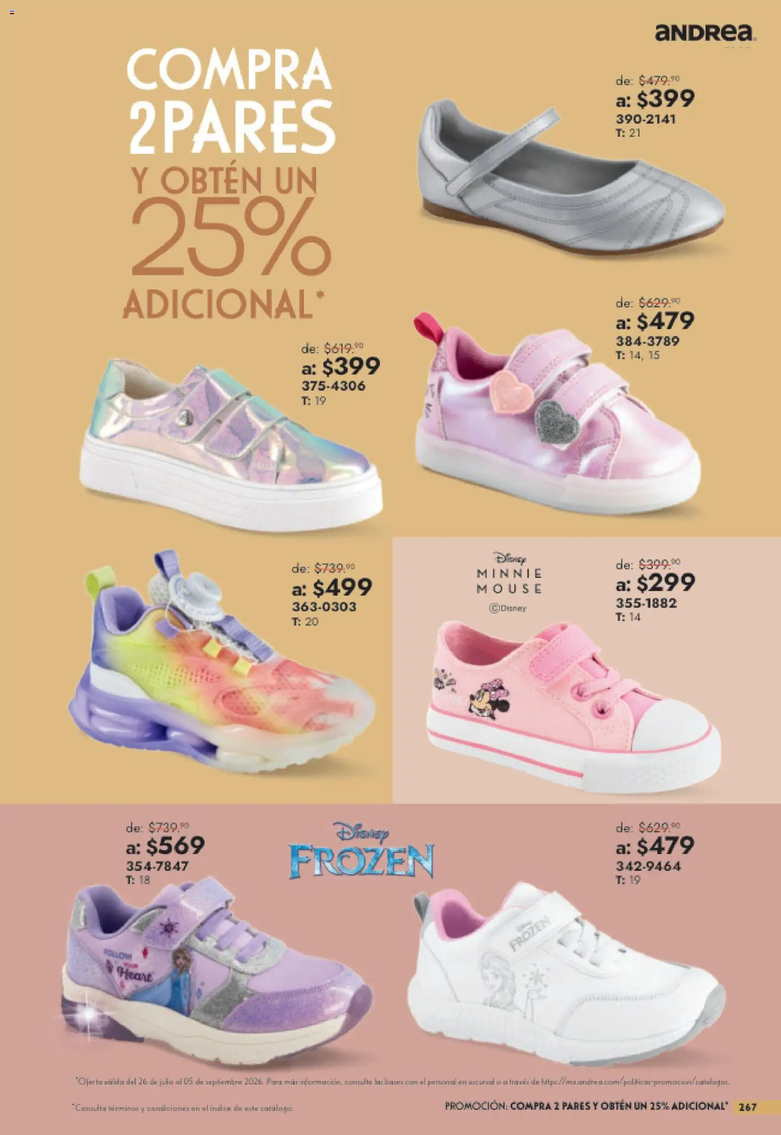 Vista previa las ofertas de la tienda Andrea - Andrea catálogo Outlet desde el 26/07/2026 