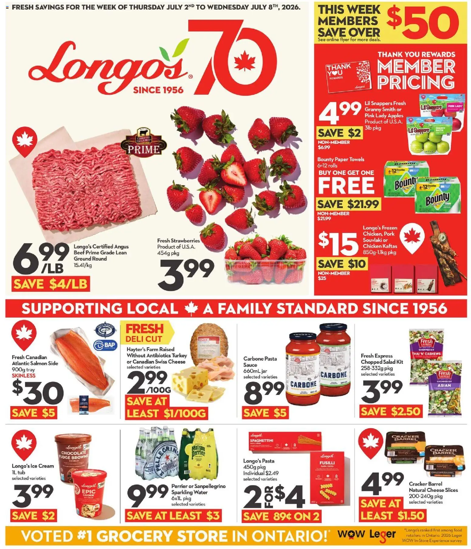 Preview of leaflet Longo's weekly flyer / circulaire from shop Longo's is valid from Jul 02, 2026