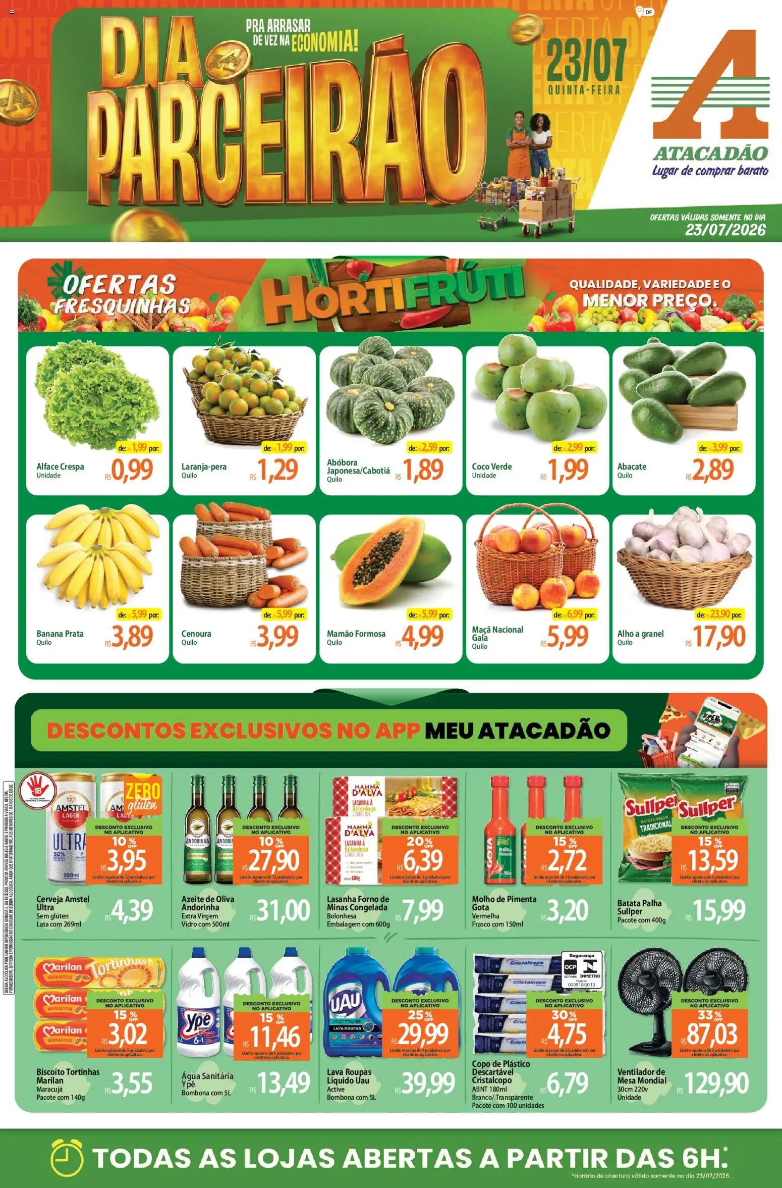 Pré-Visualização do folheto "Atacadão ofertas - DF" da loja Atacadão válido a partir de 23/07/2026