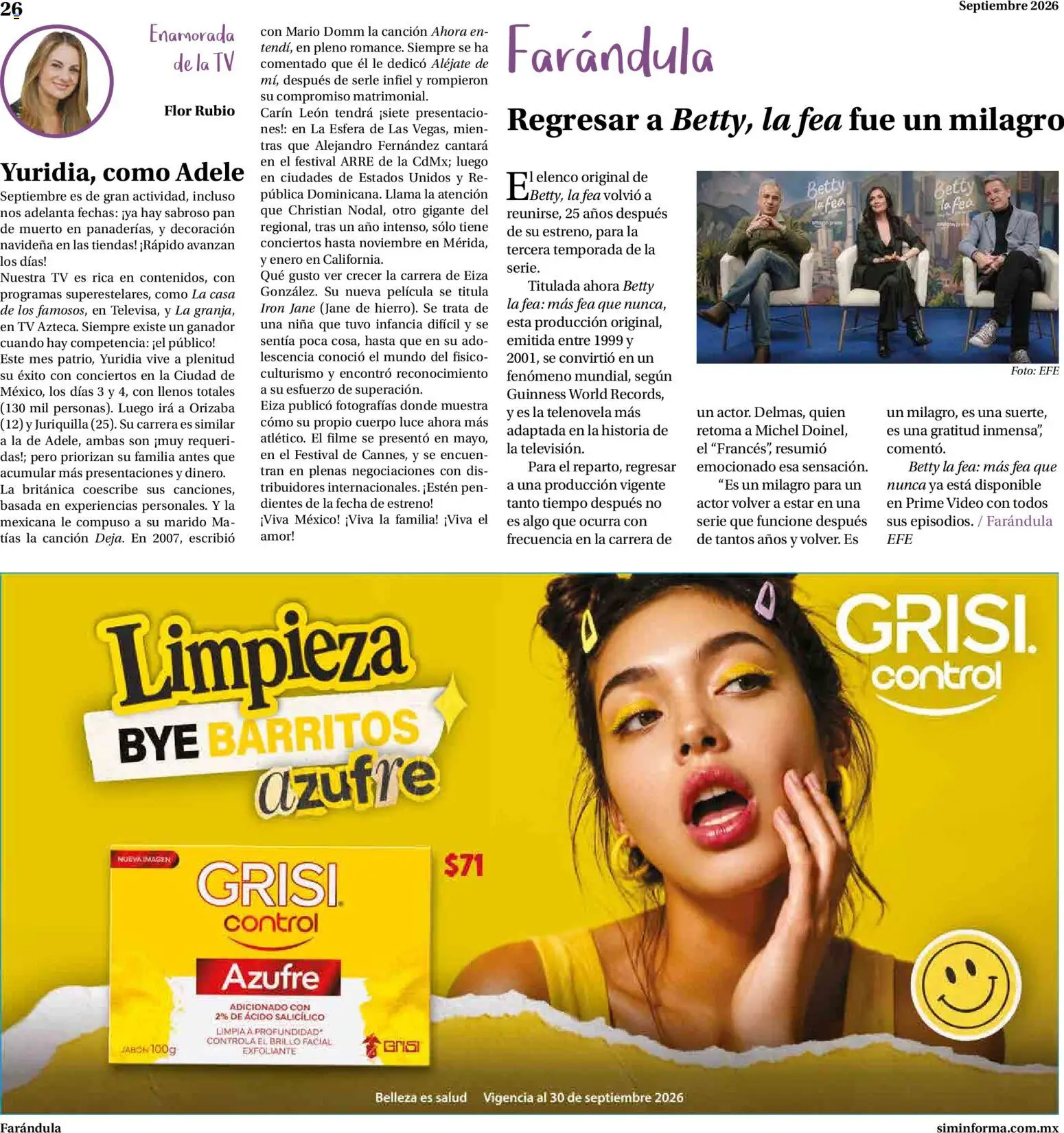 Vista previa las ofertas de la tienda Farmacias Similares - Farmacias Similares catálogo desde el 01/09/2026 