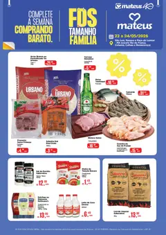 Pré-Visualização do folheto "Mateus ofertas Fds tamanho Família" da loja Mateus válido a partir de 22/05/2026