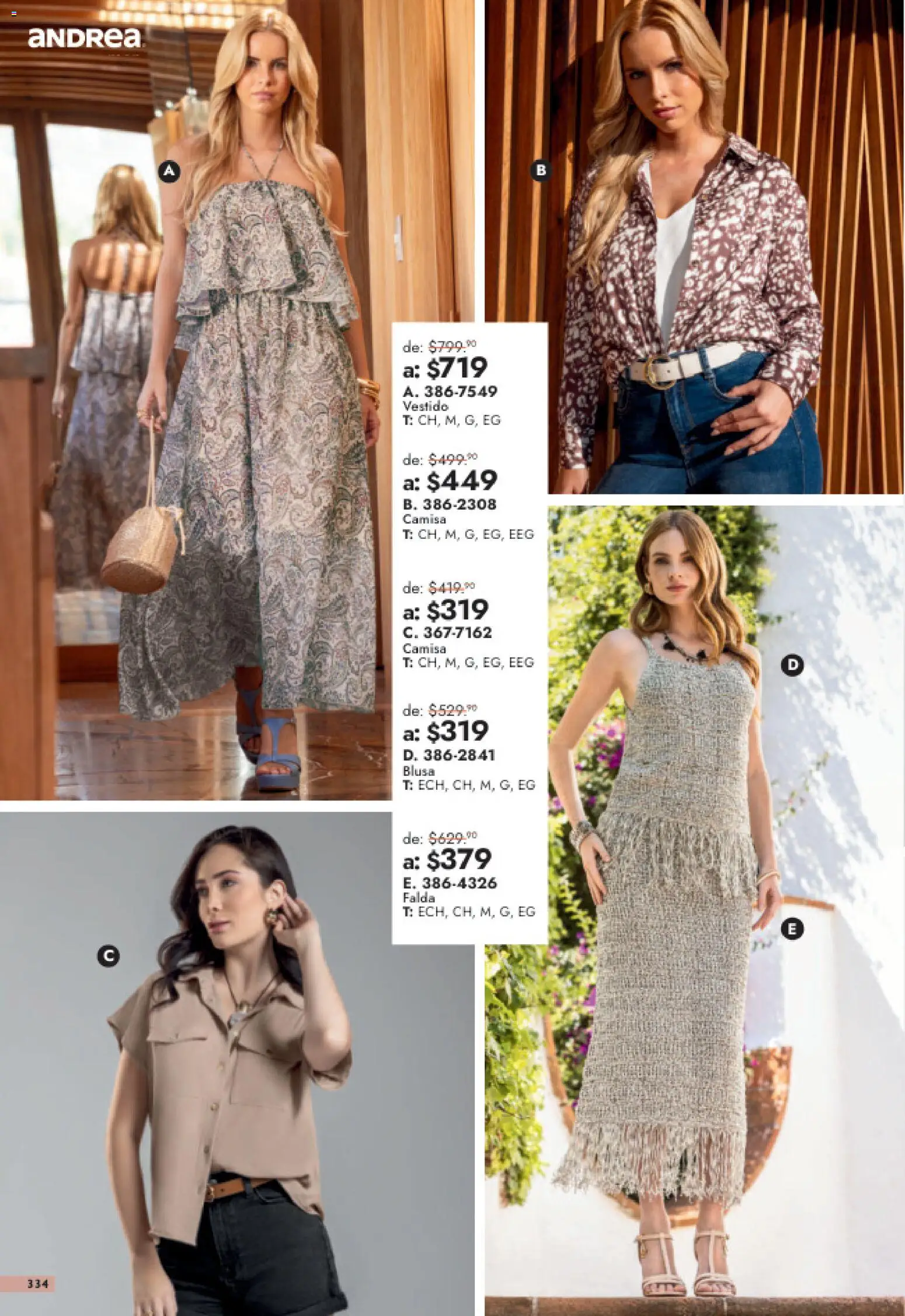 Vista previa las ofertas de la tienda Andrea - Andrea catálogo Outlet desde el 26/07/2026 