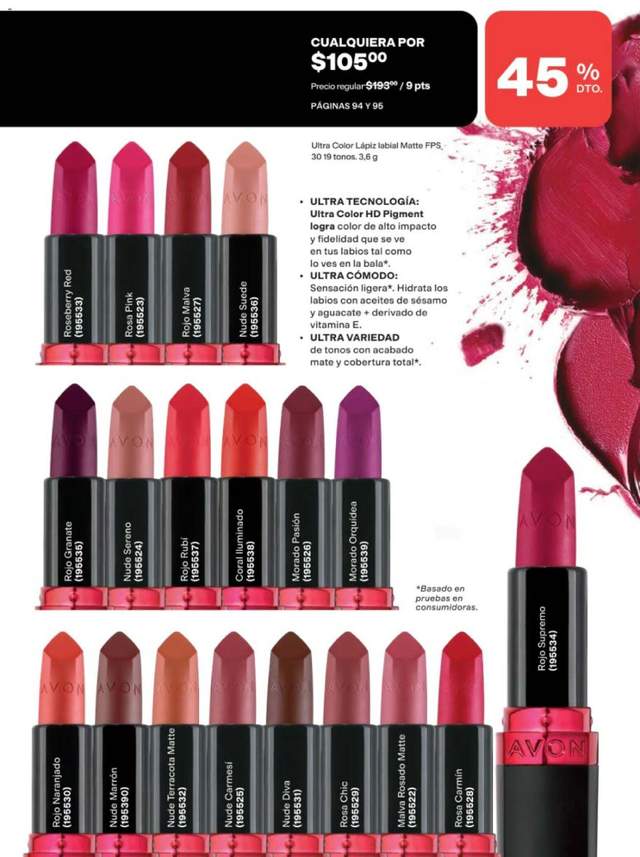 Nuevo catálogo de Avon a partir del 08/05