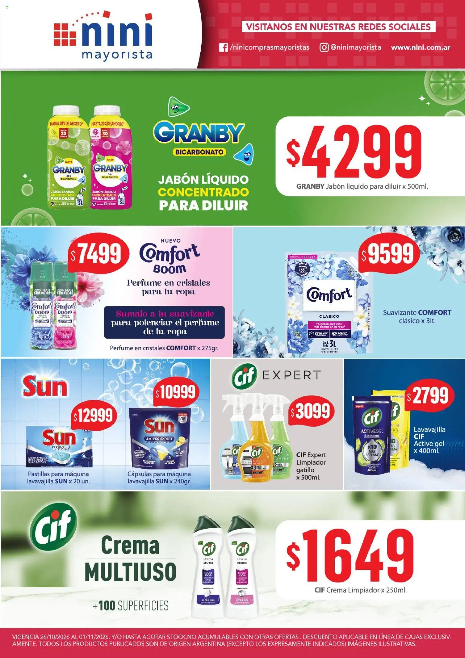 Vista previa del folleto de la tienda NINI Mayorista válido desde el 26/10/2026 