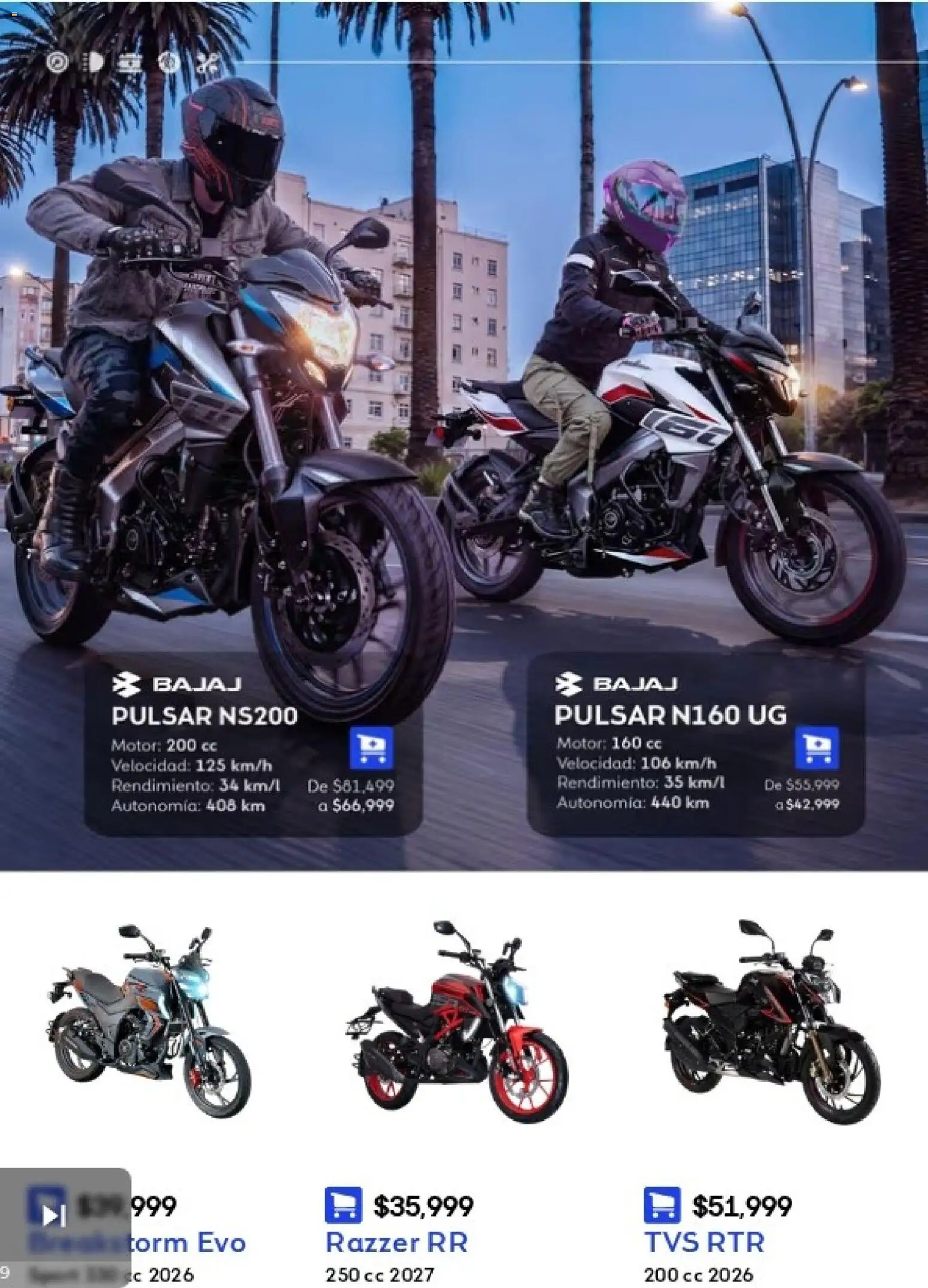 Vista previa las ofertas de la tienda Coppel - Coppel catálogo Encuentra todo sobre motos desde el 01/10/2026 
