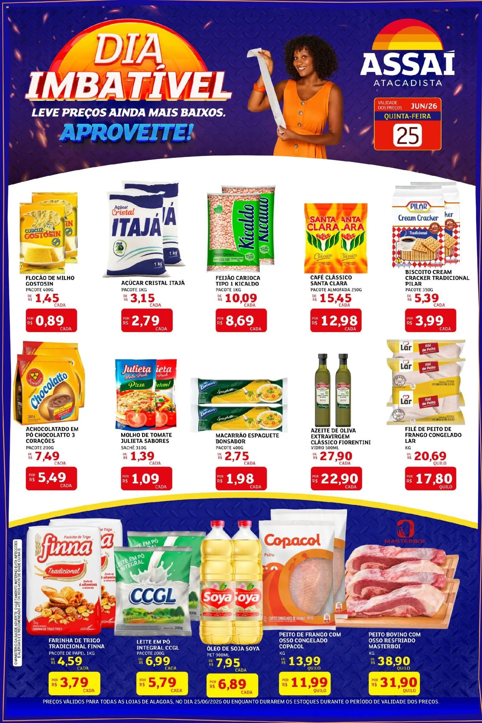 Pré-Visualização do folheto "Assaí Atacadista ofertas - AL" da loja Assaí Atacadista válido a partir de 25/06/2026