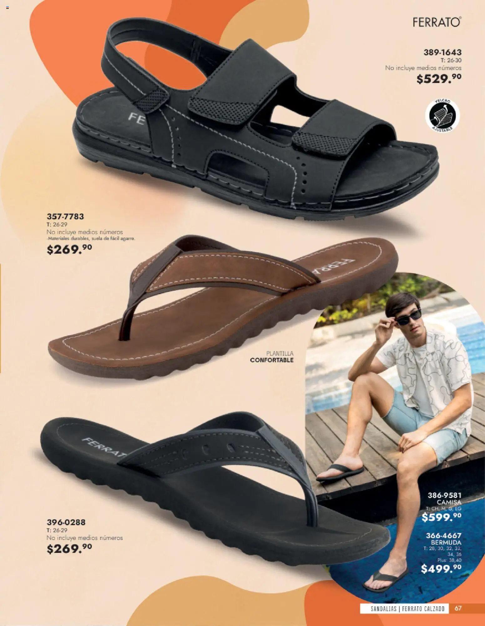 Vista previa las ofertas de la tienda Andrea - Andrea catálogo Calzado Caballero desde el 24/05/2026 - Camisa, Sandalias, Bermuda