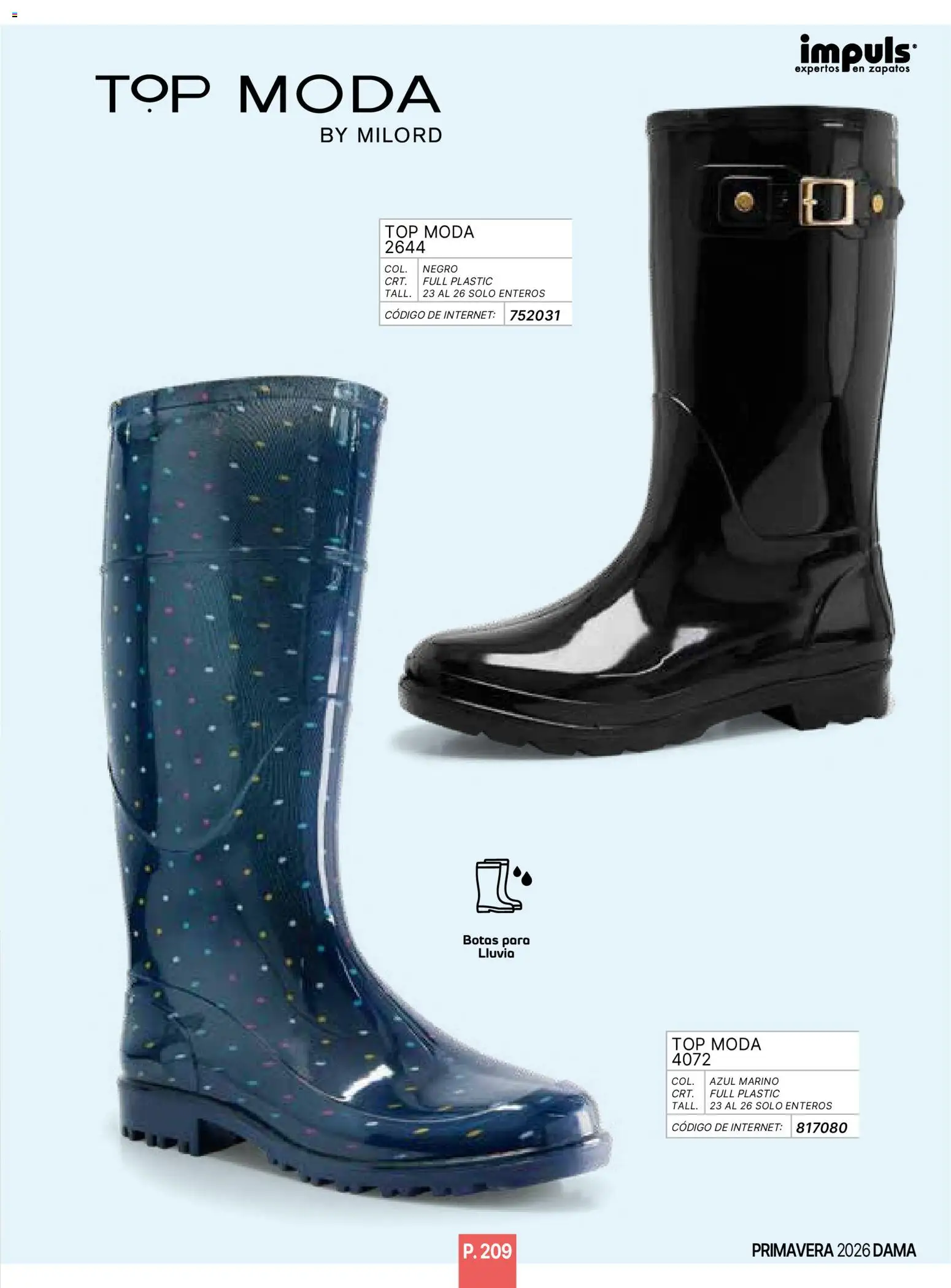 Vista previa las ofertas de la tienda Impuls - Catálogo Primavera desde el 01/01/2026 - Zapatos, Botas, Top