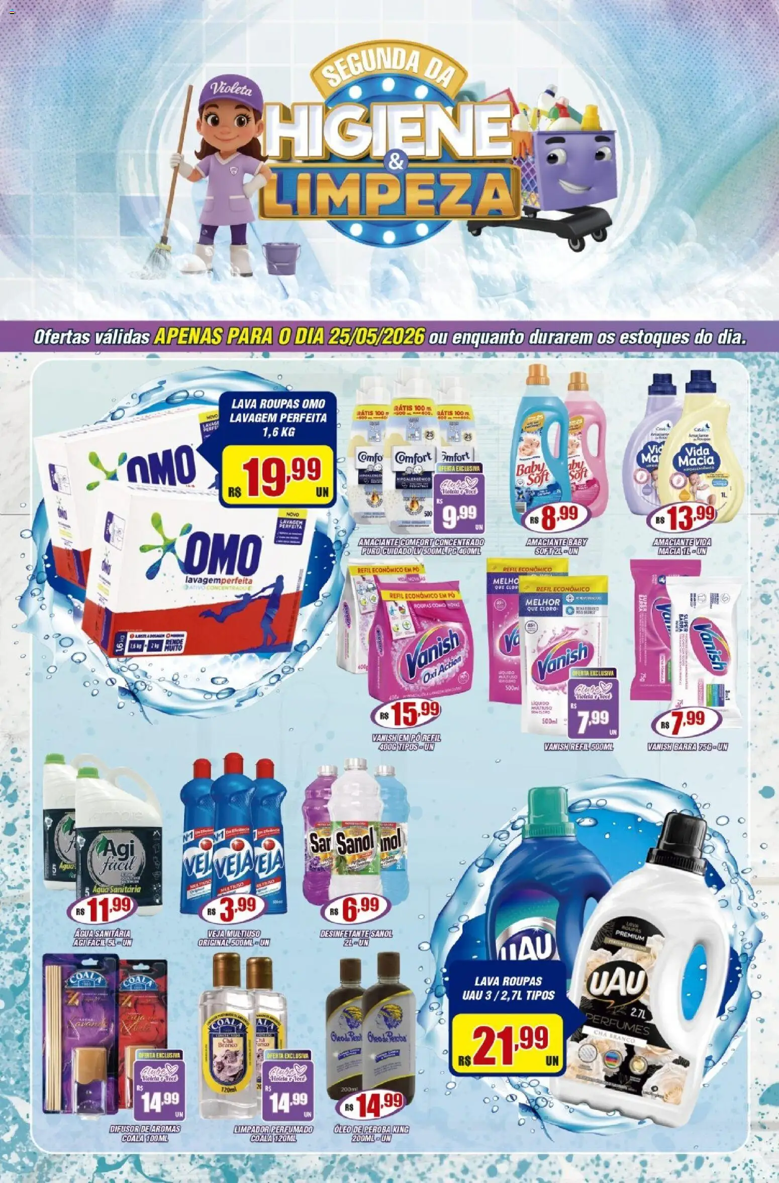 Pré-Visualização do folheto "Violeta Supermercados - Ofertas da semana" da loja Violeta Supermercados válido a partir de 25/05/2026