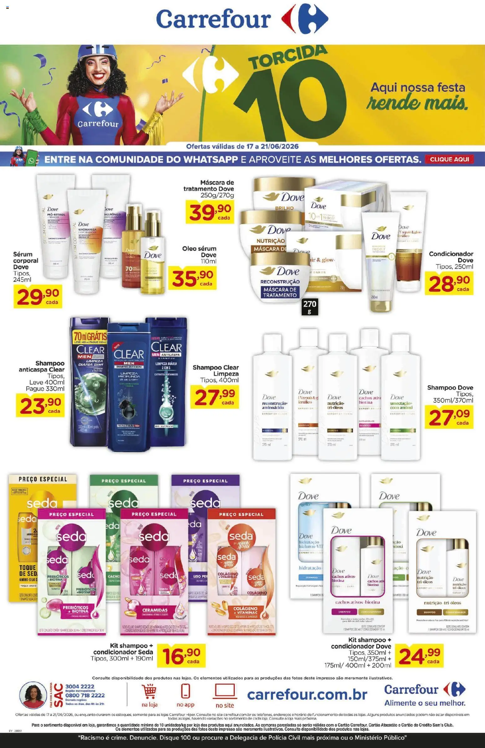 Pré-Visualização do folheto "Carrefour ofertas Unilever" da loja Carrefour válido a partir de 17/06/2026