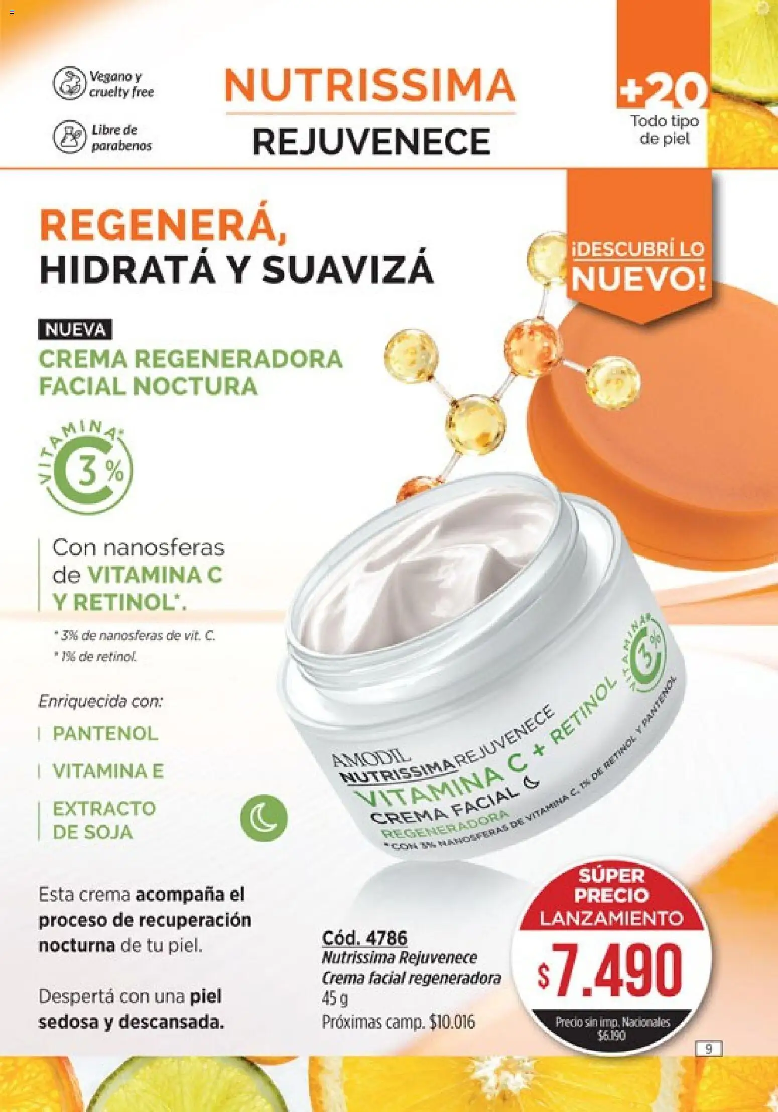 Vista previa del folleto de la tienda Amodil válido desde el 01/10/2026 - Crema, Crema facial