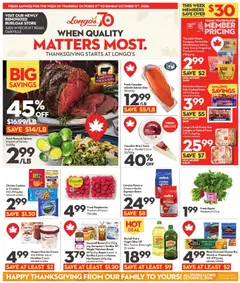 Un aperçu du dépliant Longo's weekly flyer / circulaire du magasin Longo's est valide à partir 8 oct. 2026