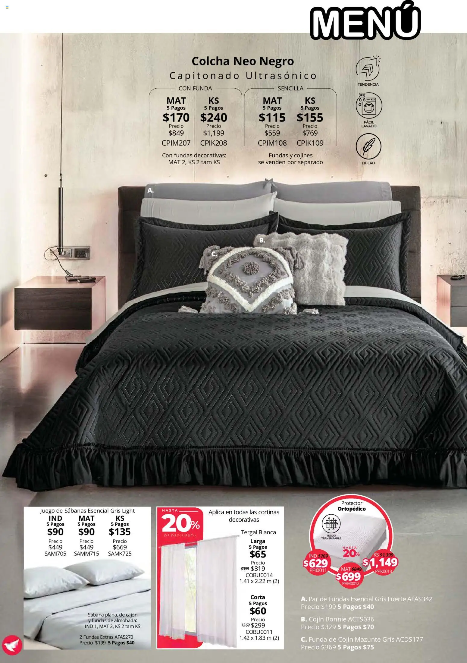 Vista previa las ofertas de la tienda Colchas Concord - Colchas Concord catálogo desde el 15/10/2026 