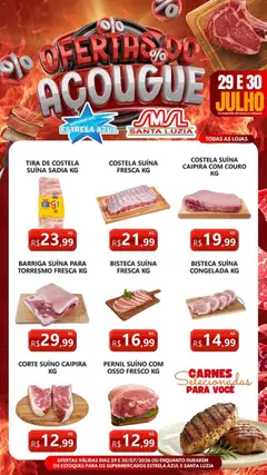 Pré-Visualização do folheto "Estrela Azul ofertas do Açougue" da loja Estrela Azul válido a partir de 29/07/2026