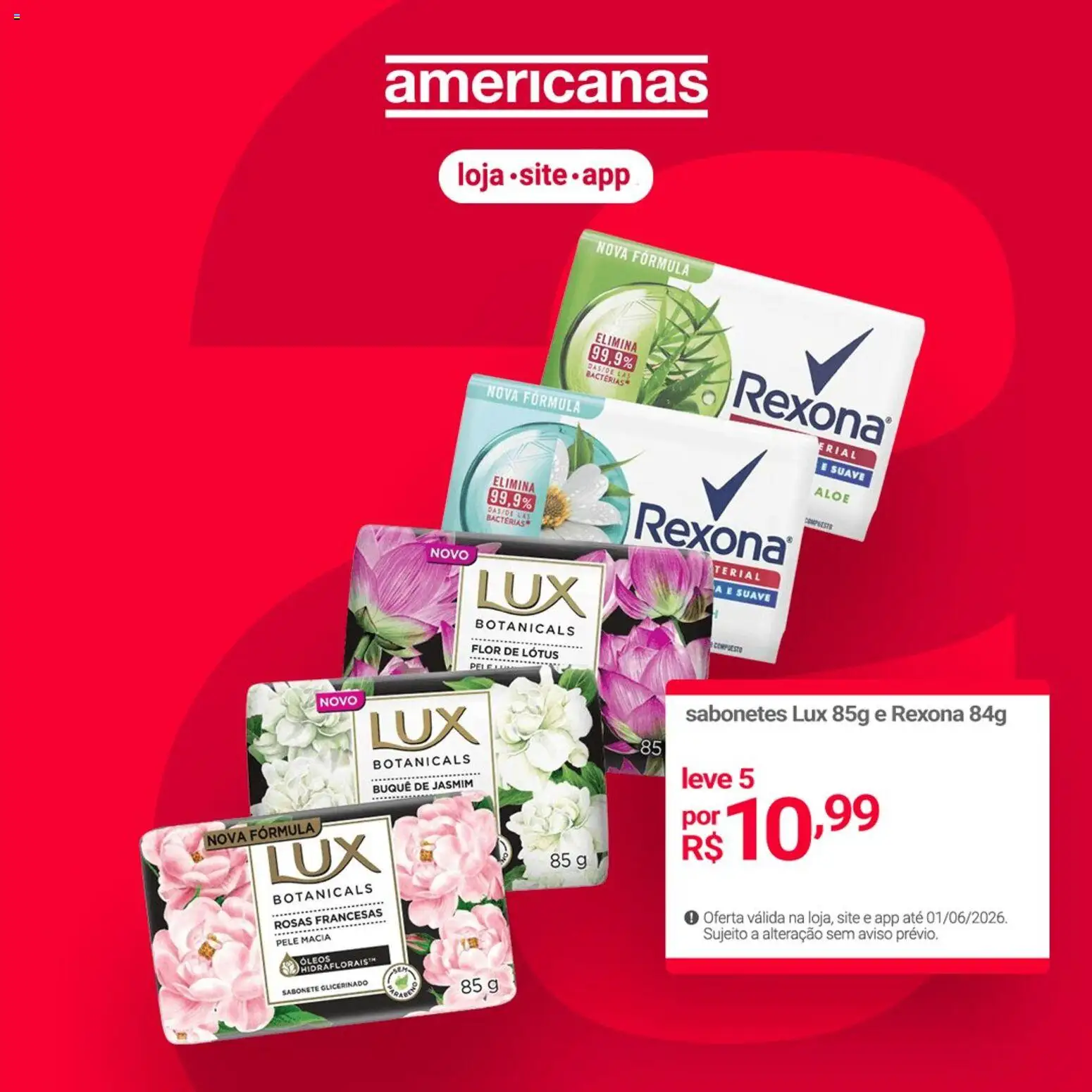 Pré-Visualização do folheto "Lojas Americanas - Ofertas atuais" da loja Lojas Americanas válido a partir de 01/06/2026