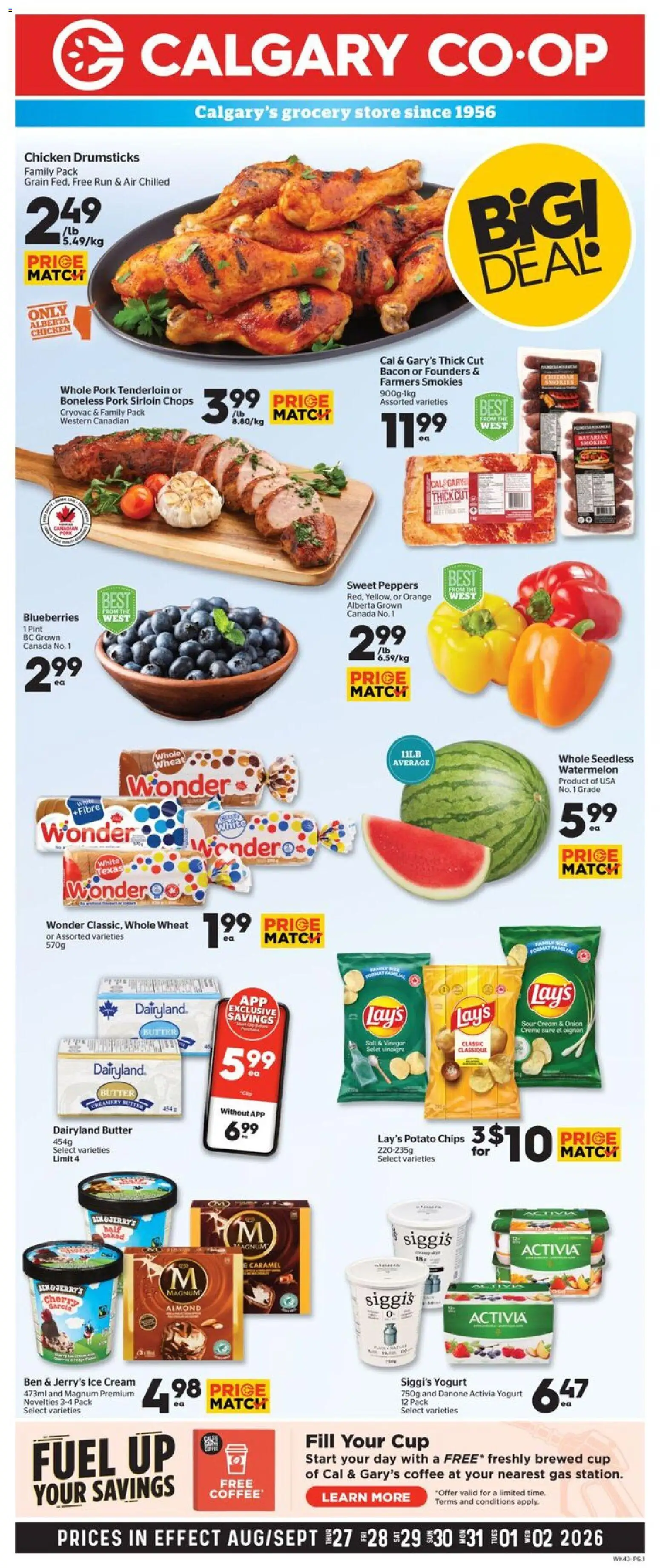 Preview of leaflet Calgary Co-op weekly flyer / circulaire from shop Calgary Co-op is valid from Aug 27, 2026