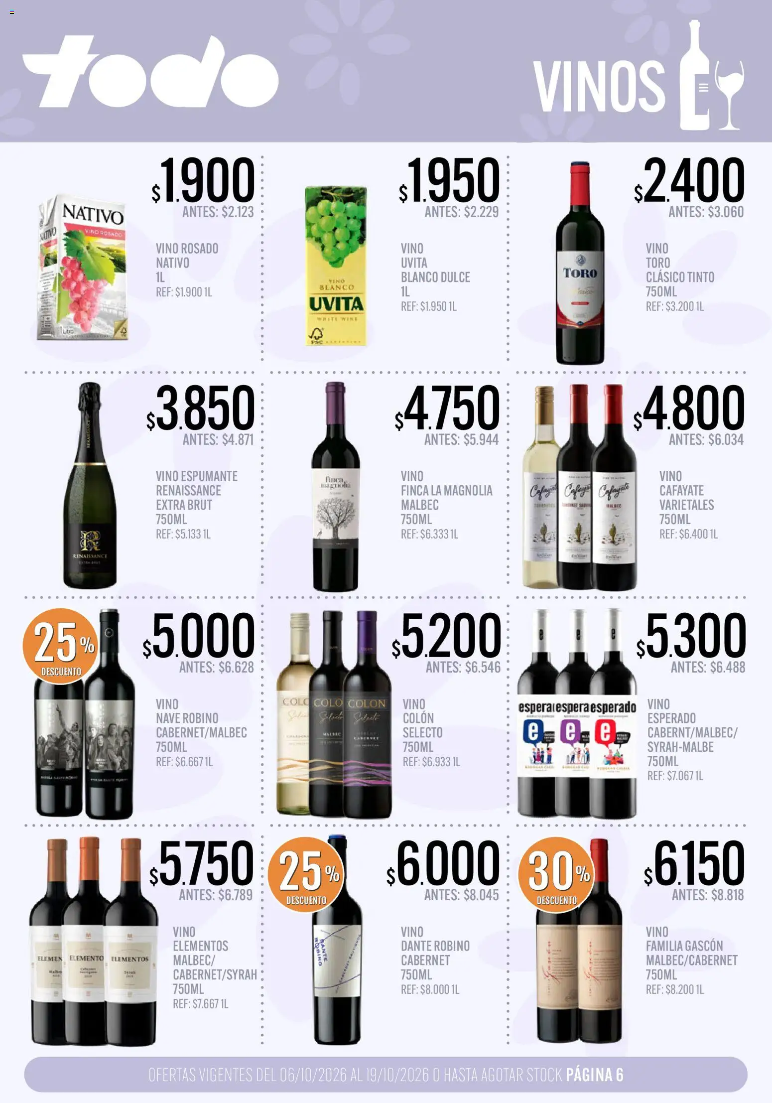 Vista previa del folleto de la tienda Supermercados TODO válido desde el 06/10/2026 