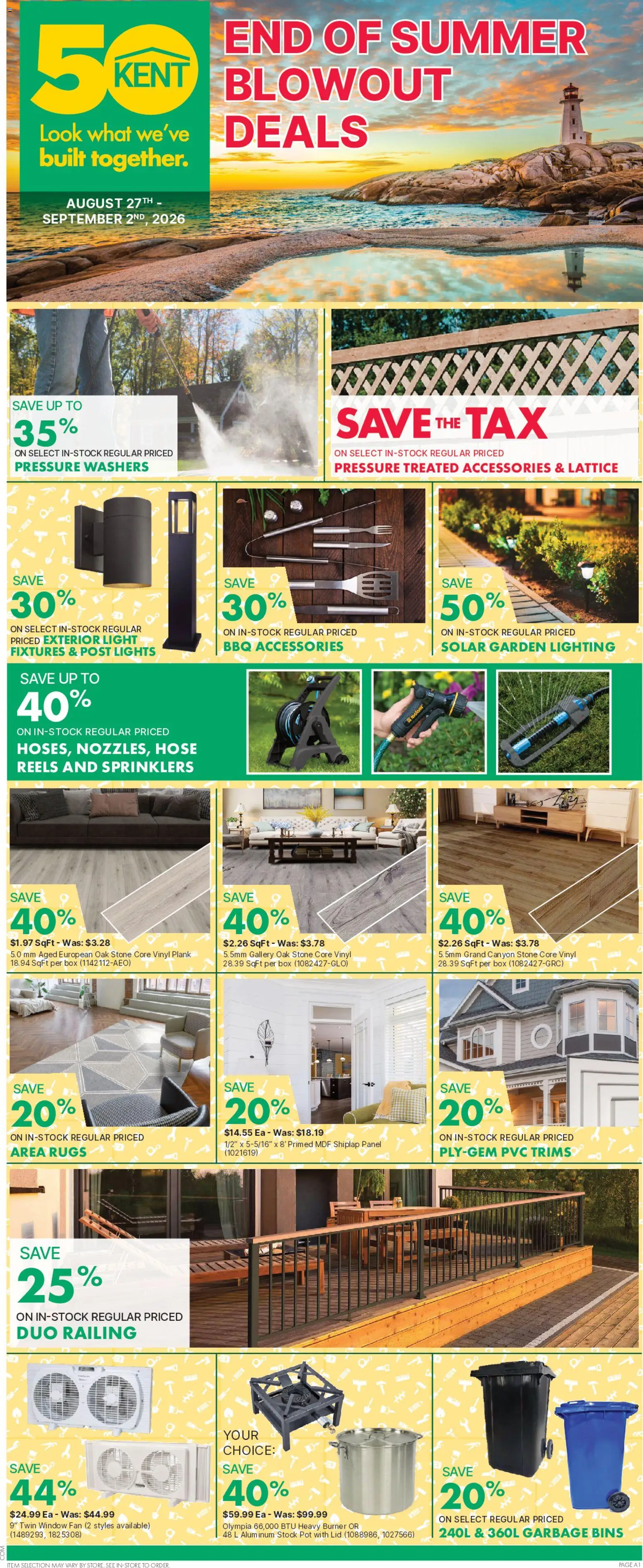 Preview of leaflet Kent flyer - End of summer blowout deals - NS from shop Kent is valid from Aug 27, 2026