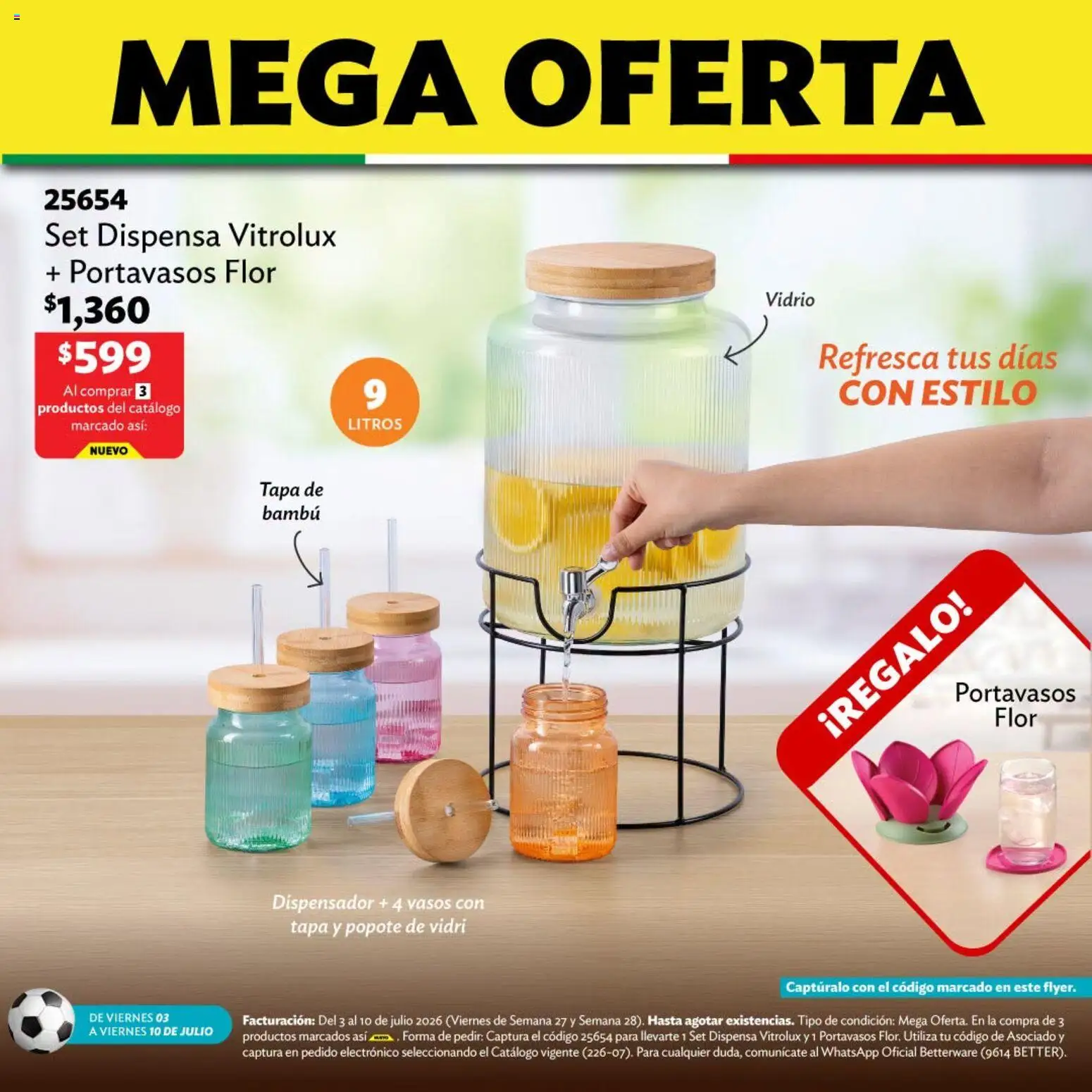 Vista previa las ofertas de la tienda Betterware - Betterware catálogo Llévate tus favoritos desde el 03/07/2026 - Vasos