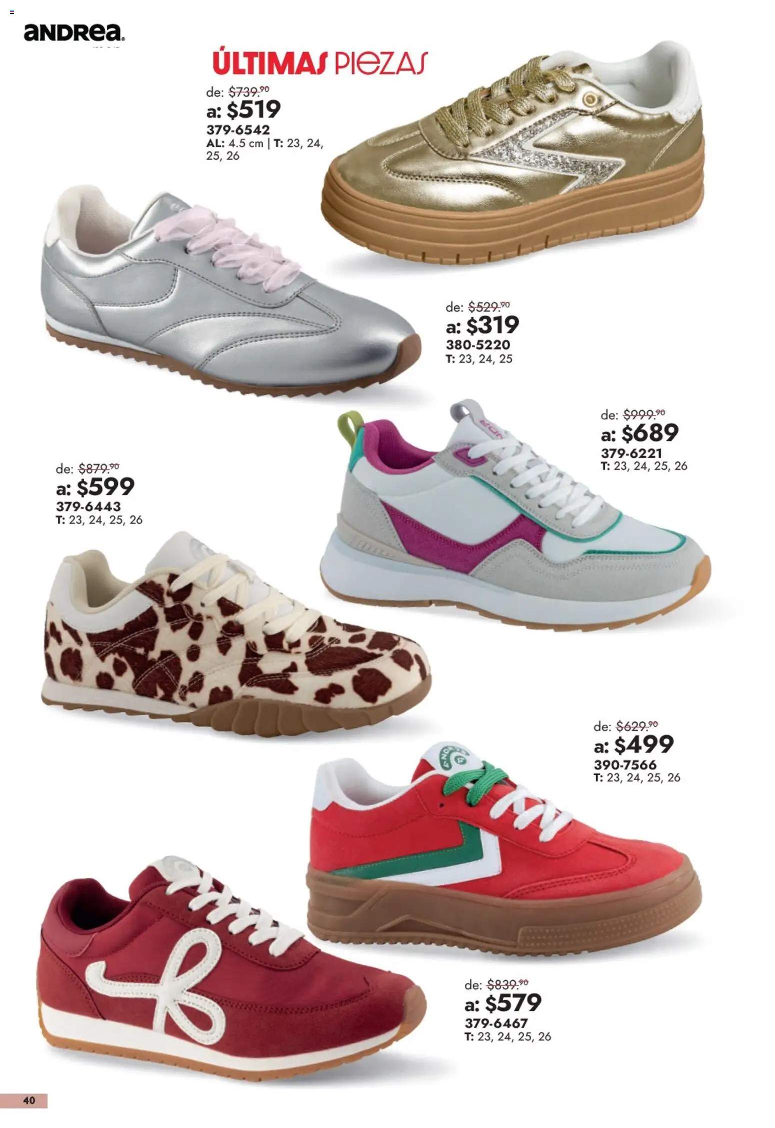 Vista previa las ofertas de la tienda Andrea - Andrea catálogo Outlet desde el 13/09/2026 