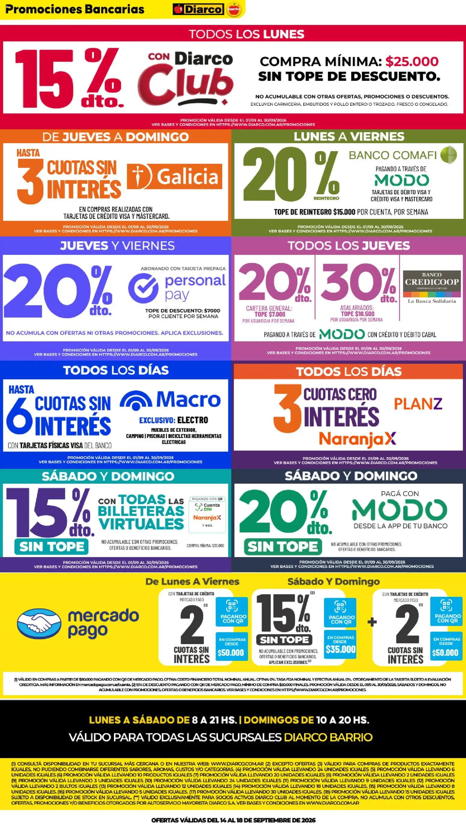 Vista previa del folleto de la tienda Diarco válido desde el 14/09/2026 