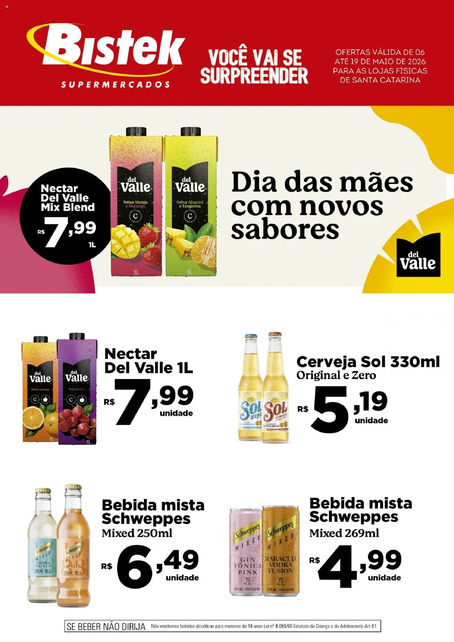 Pré-Visualização do folheto "Bistek Supermercados ofertas Femsa " da loja Bistek Supermercados válido a partir de 06/05/2026