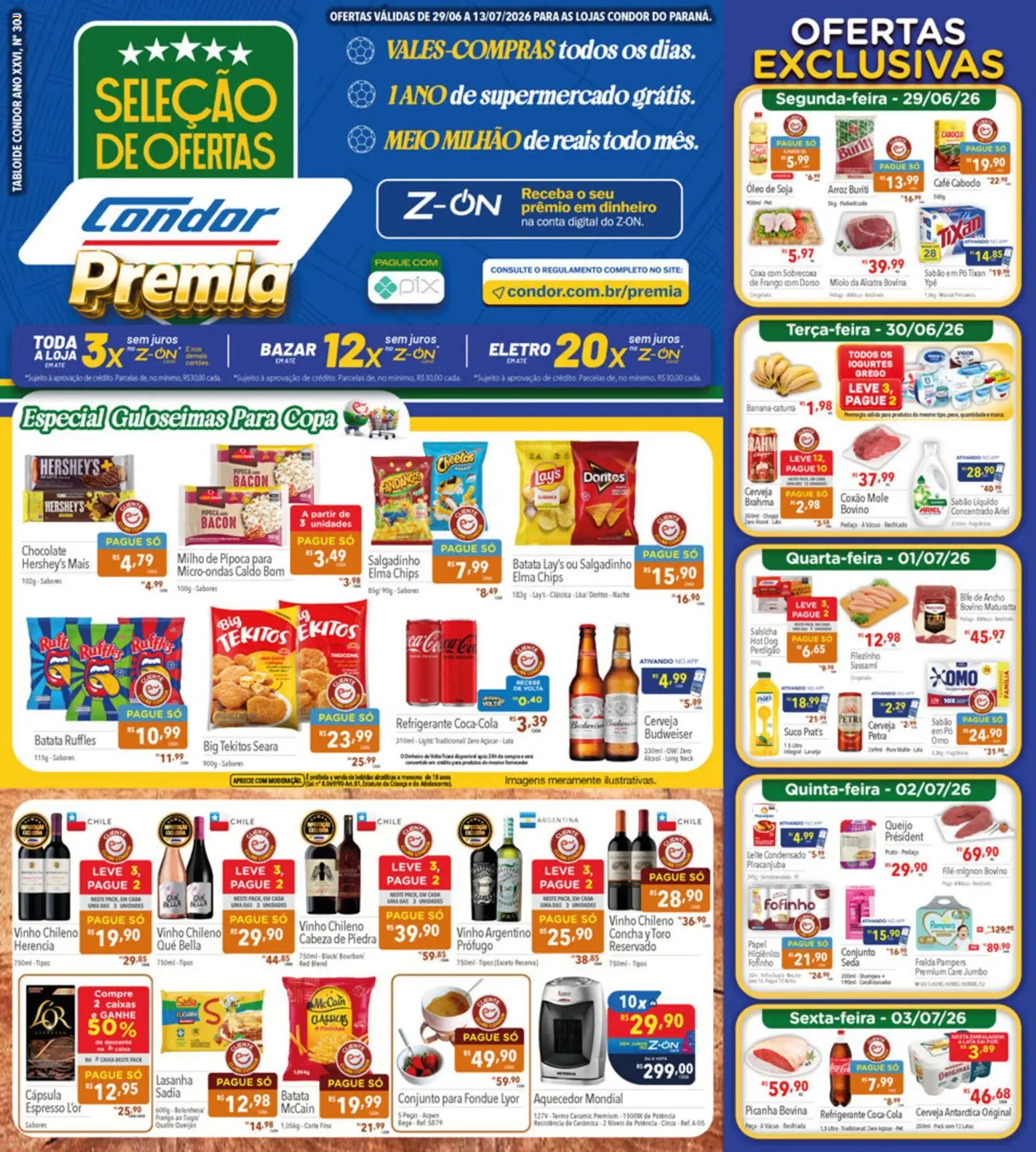 Pré-Visualização do folheto "Supermercados Condor - Ofertas da semana" da loja Supermercados Condor válido a partir de 29/06/2026
