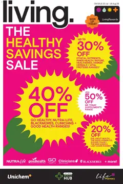 Preview of catalogue Life Pharmacy catalogue from shop Life Pharmacy valid 20 Jul 2026