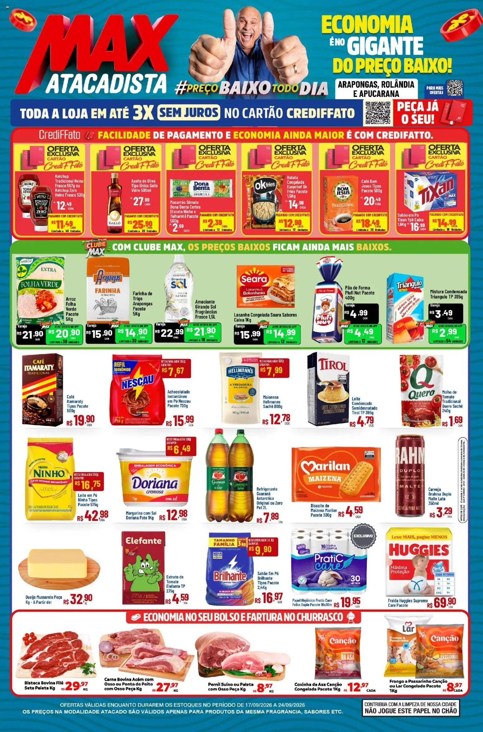 Pré-Visualização do folheto "Max Atacadista - Ofertas da semana" da loja Max Atacadista válido a partir de 17/09/2026