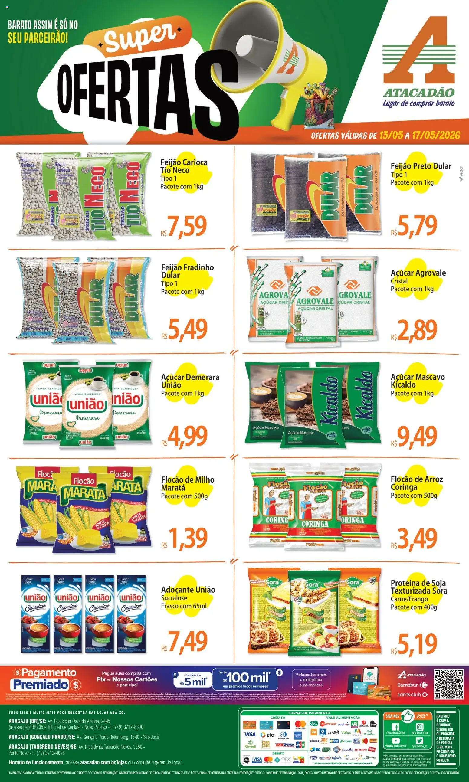 Pré-Visualização do folheto "Atacadão ofertas - SE" da loja Atacadão válido a partir de 13/05/2026
